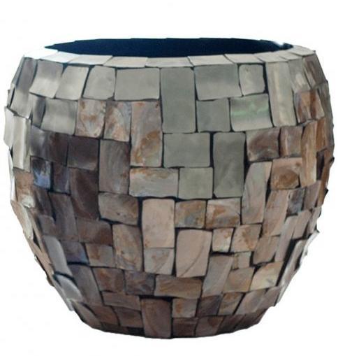 Oceana Couple Round Indoor Planter