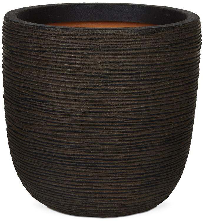 Round Egg Resin Planter by Cadix Capi Tutch Ribbed Round Egg Resin Planter by Cadix Capi Tutch Ribbed