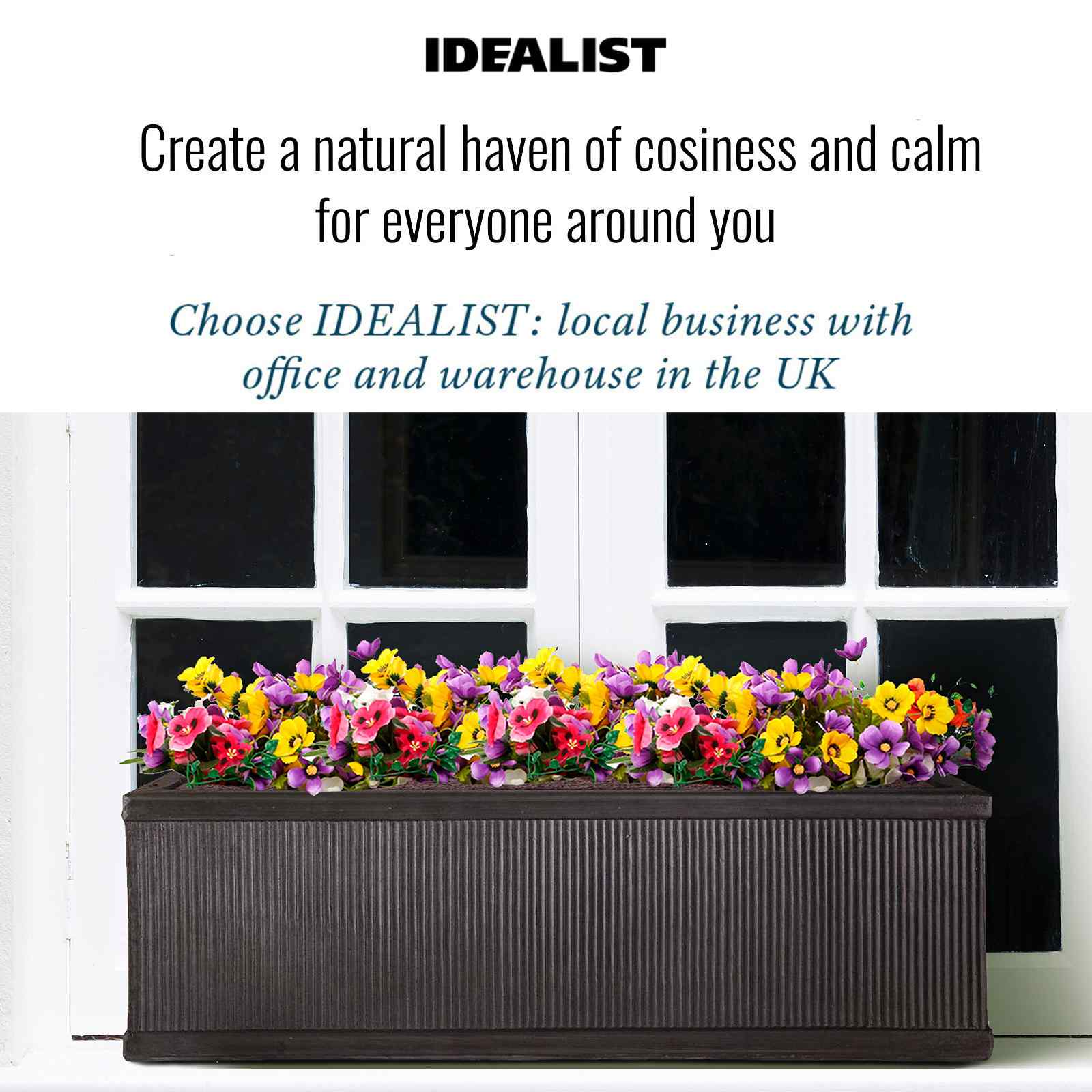 IDEALIST Lite Vertical Ribbed Vintage Style Window Box