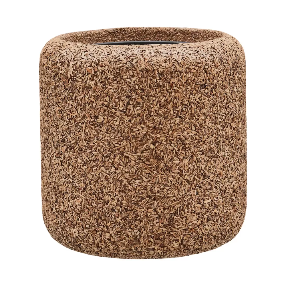 Naturescast Cylinder Planter + Liner | Natural Indoor Plant Pot