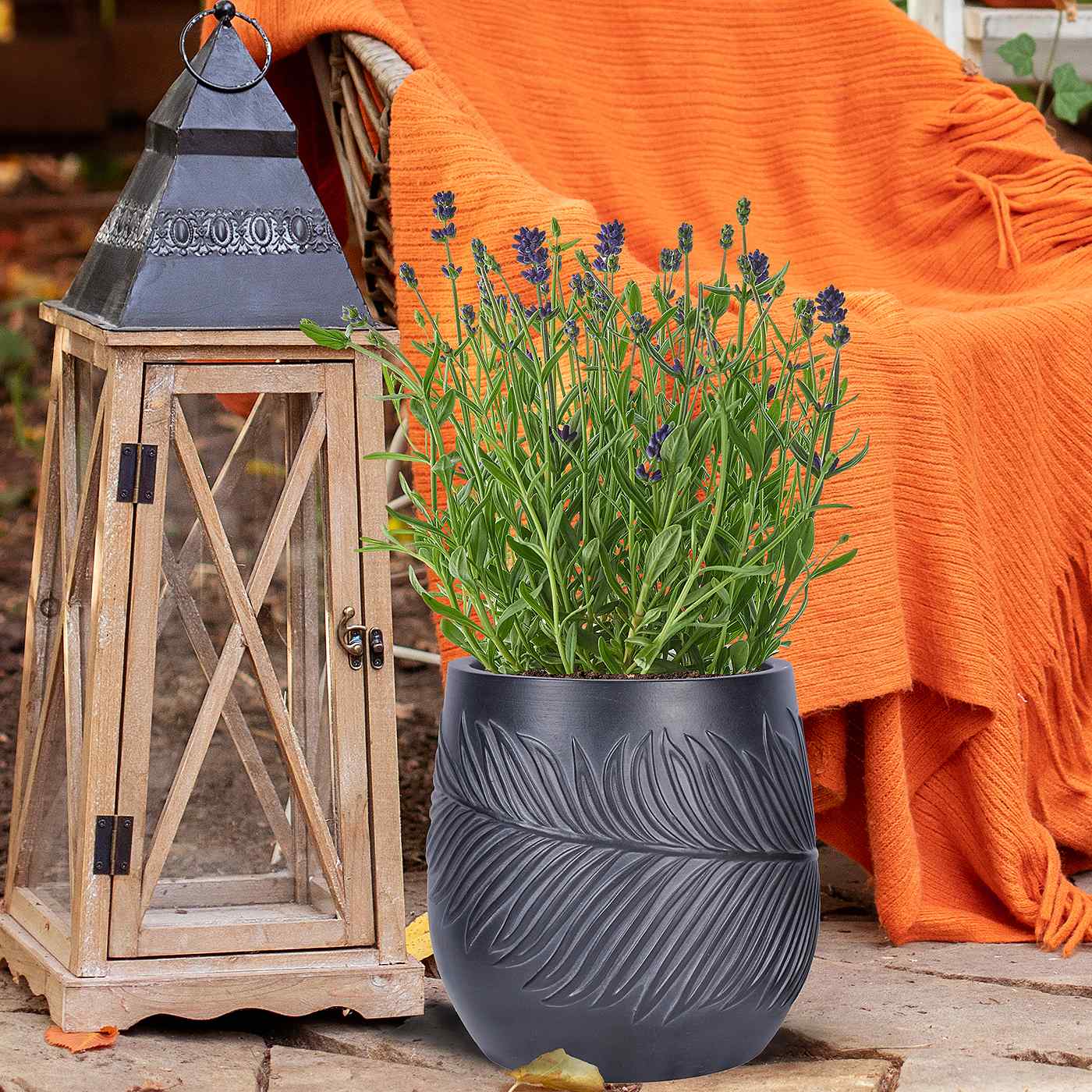 IDEALIST Lite Leaf Embossed Egg Planter