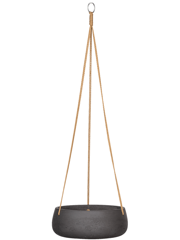 Rough Fibreclay Bowl Planter | Hanging Indoor and Outdoor Plant Pot