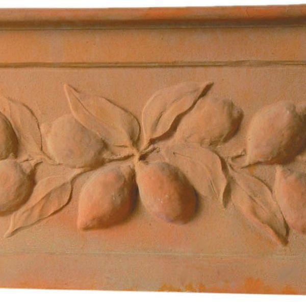 Citrus Fiberglass Trough Terracotta Planter Pot In/Out