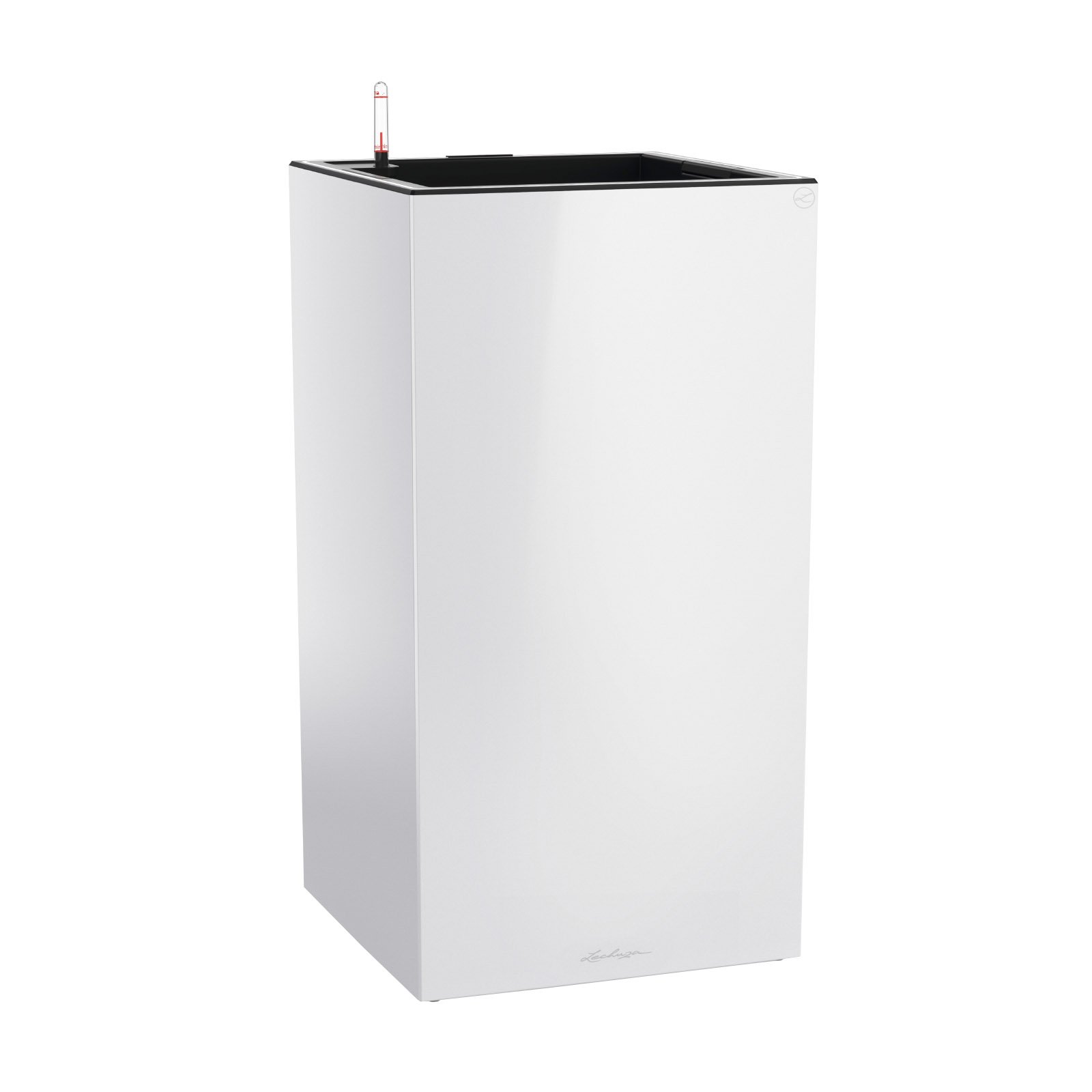 LECHUZA CANTO Premium High LED Square Tall Poly Resin Self-watering Planter