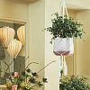 How to make a hanging planter with rope?