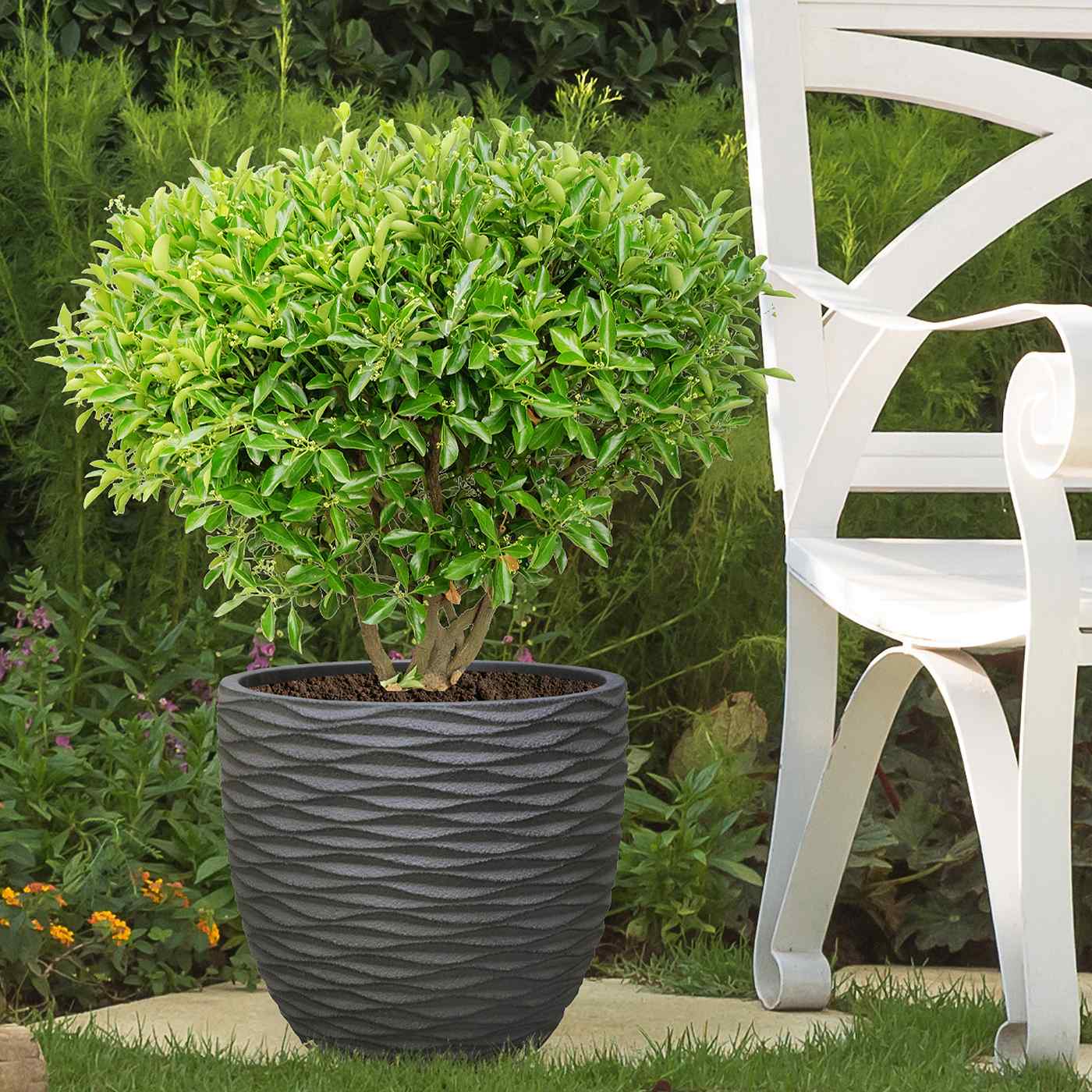 IDEALIST Lite Wave Style Outdoor Egg Planter
