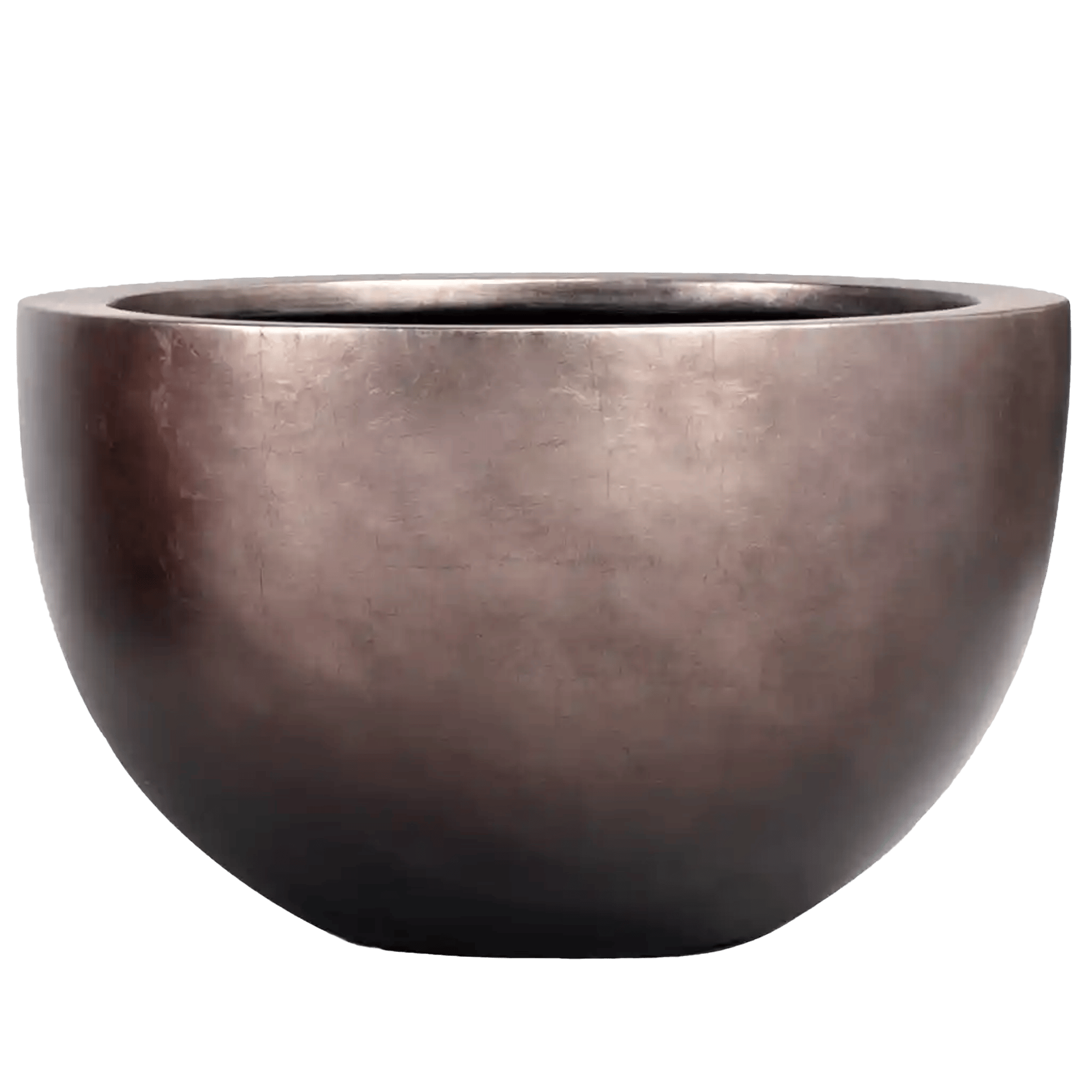 Silver Leaf Large Bowl Planter | Round Indoor Plant Pot