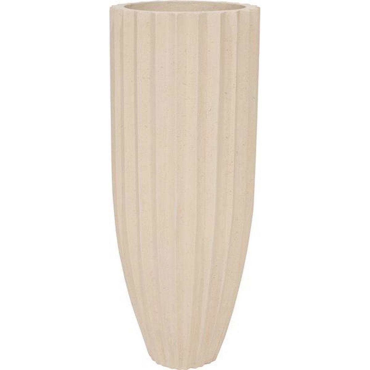 Sahara Round Tall Polystone Outdoor Planter