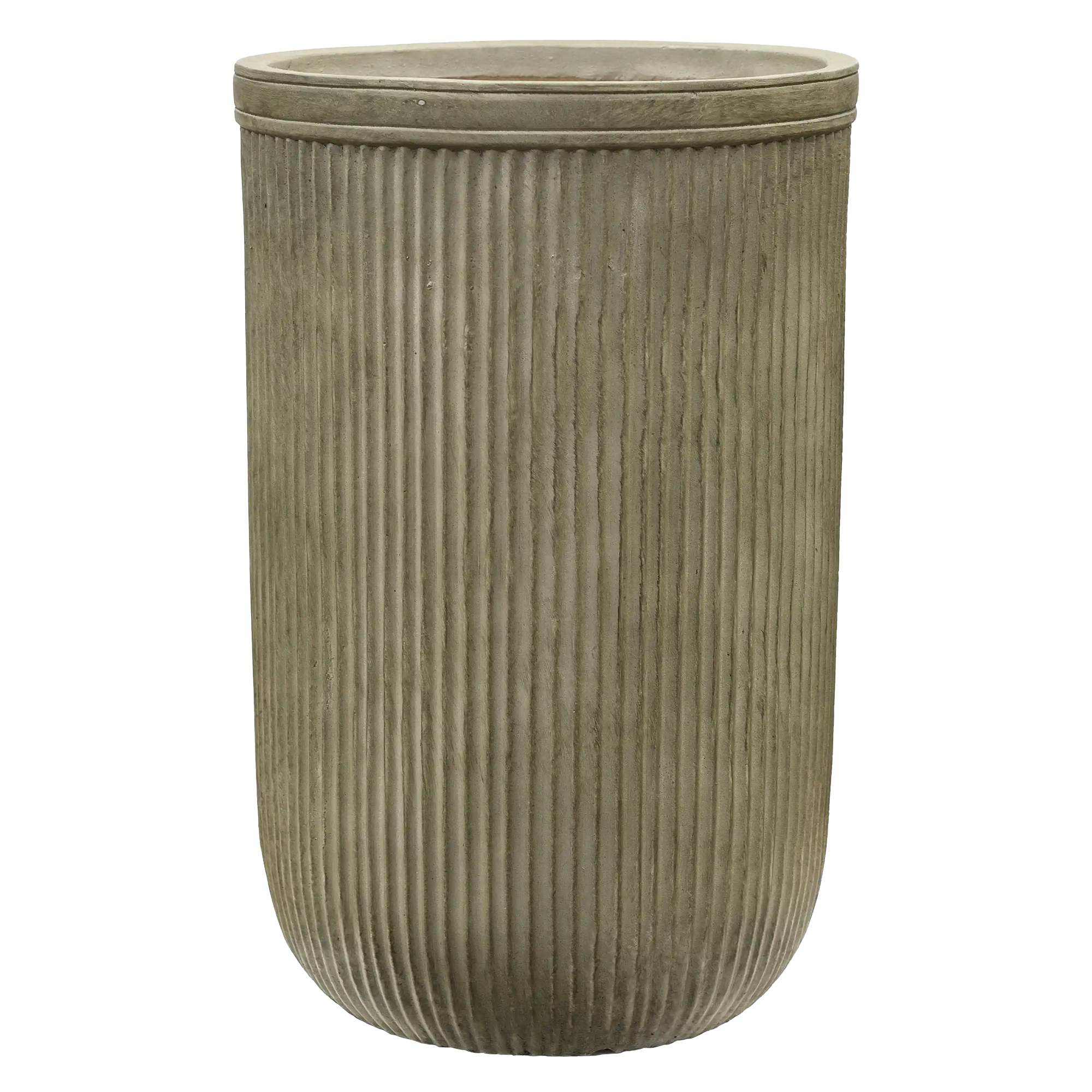 Vertical Rib Tall Planter | Indoor and Outdoor Plant Pot