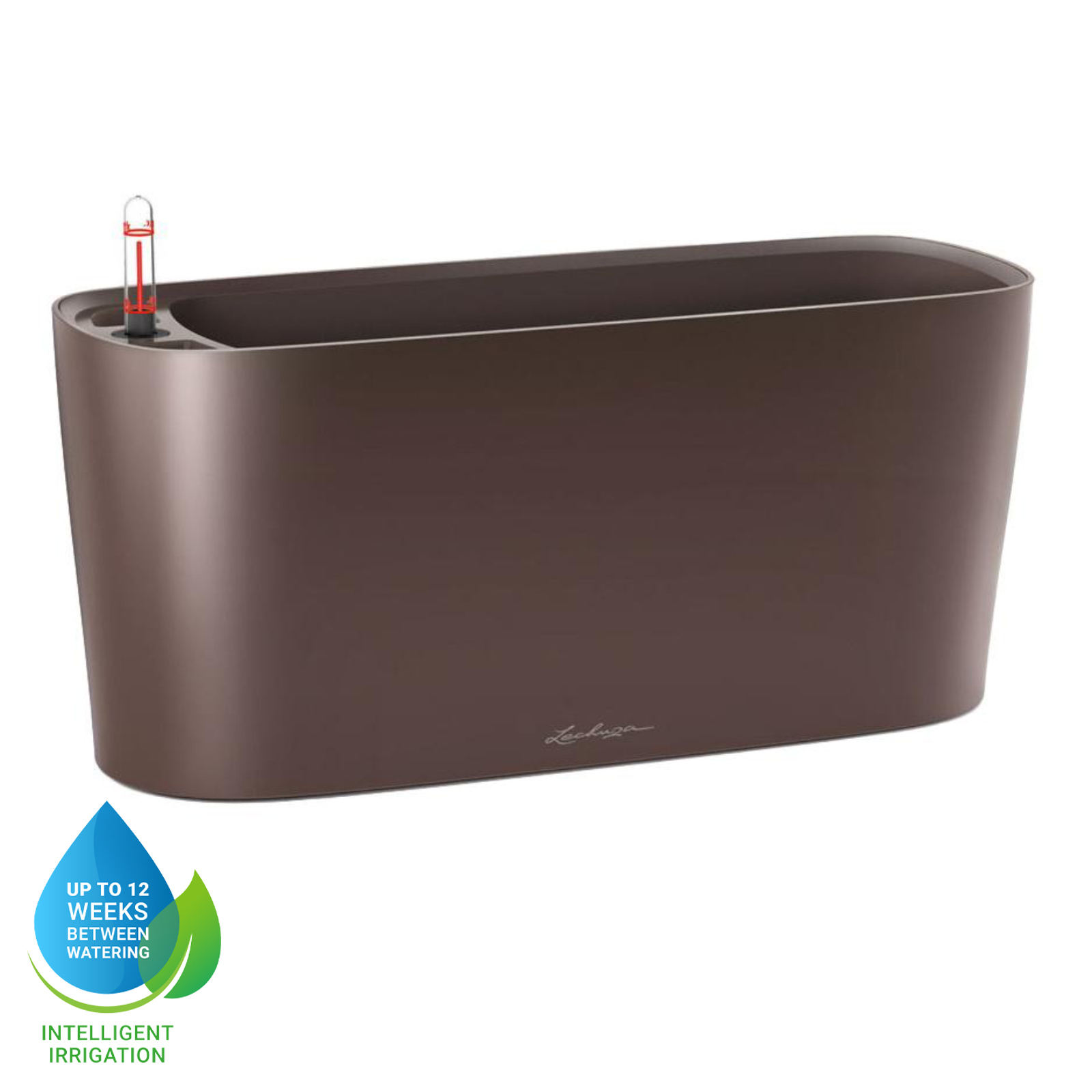 LECHUZA DELTA 10|DELTA 20 Poly Resin Indoor Self-watering Planter