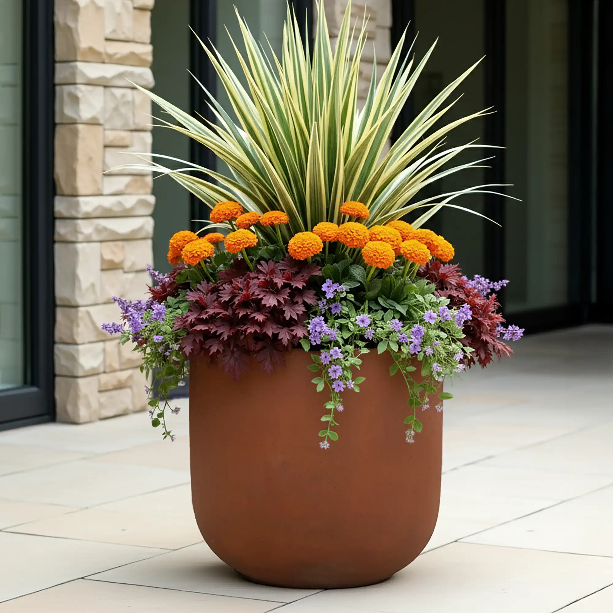 Composits Static GRC Couple Round Planter Pot IN\OUT