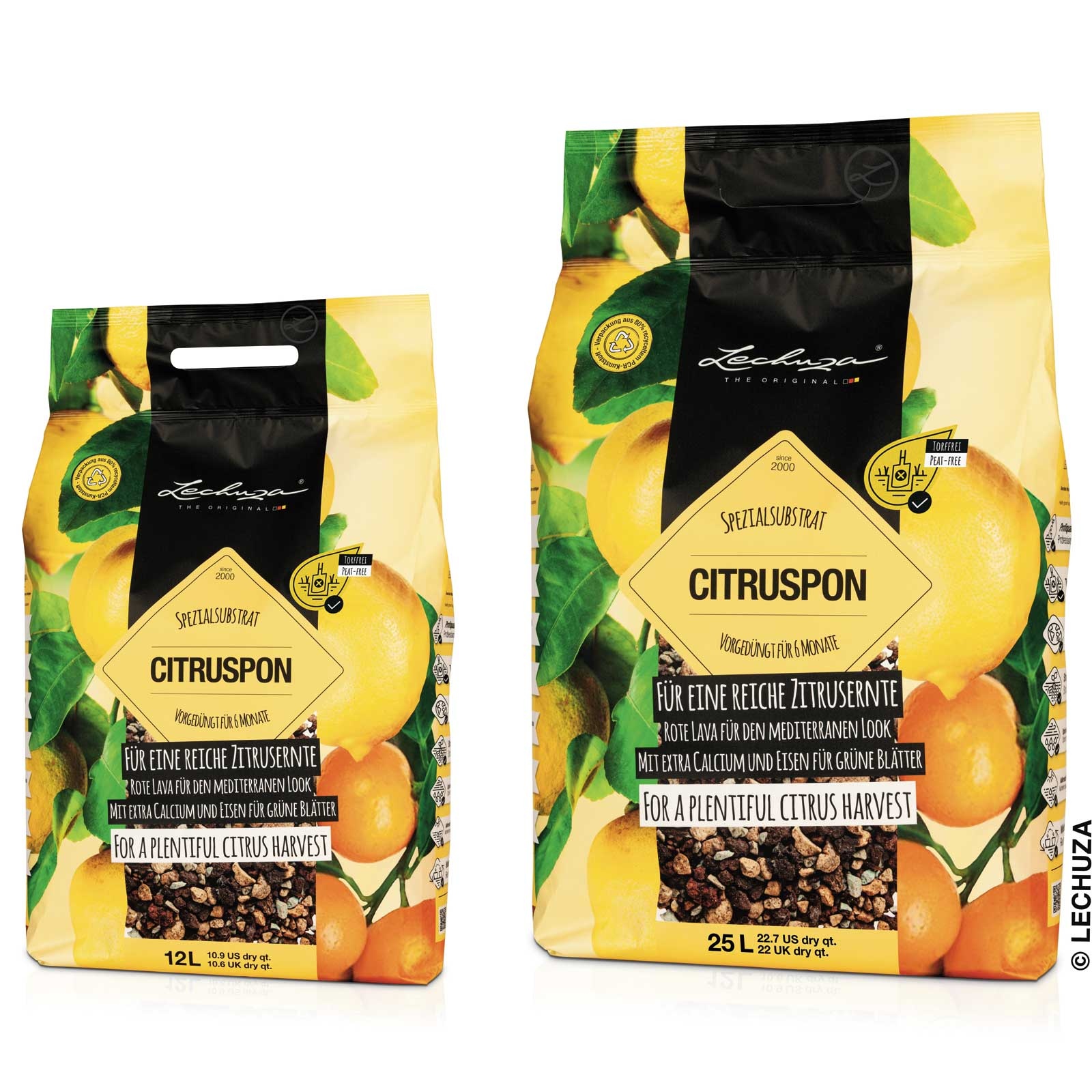 LECHUZA CITRUSPON Pre-fertilized Potting Mix for Citrus Plants Potting Soil Compost