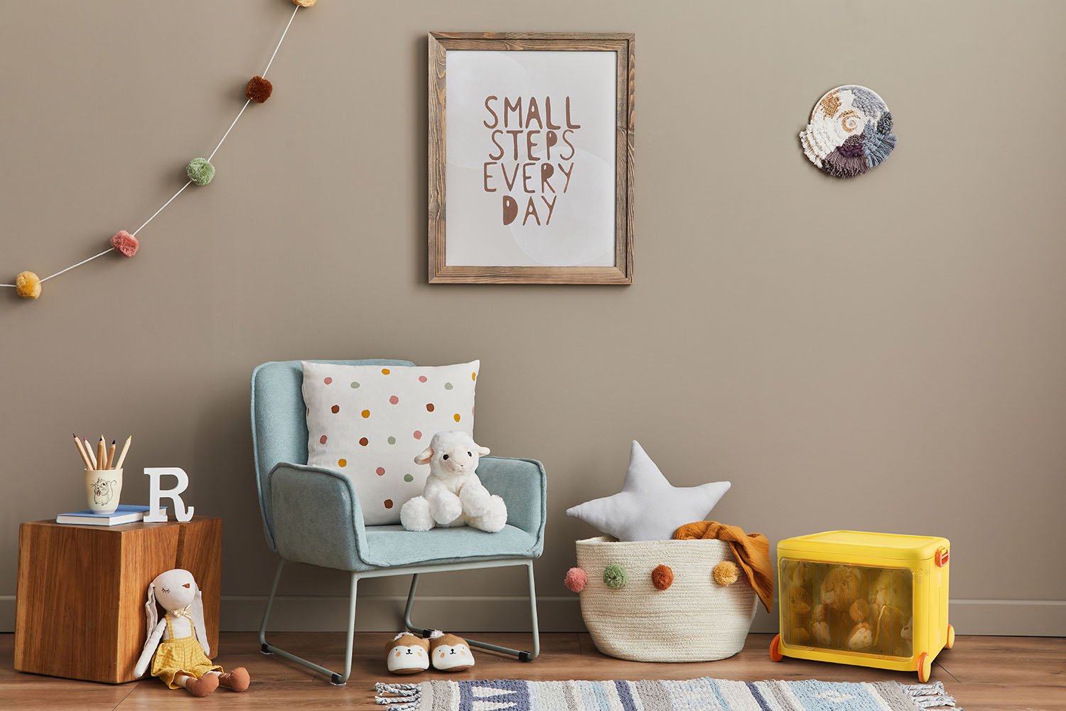 Froppi Stackable Plastic Kids Toy Storage Box with Lid, Transparent Door and Wheels