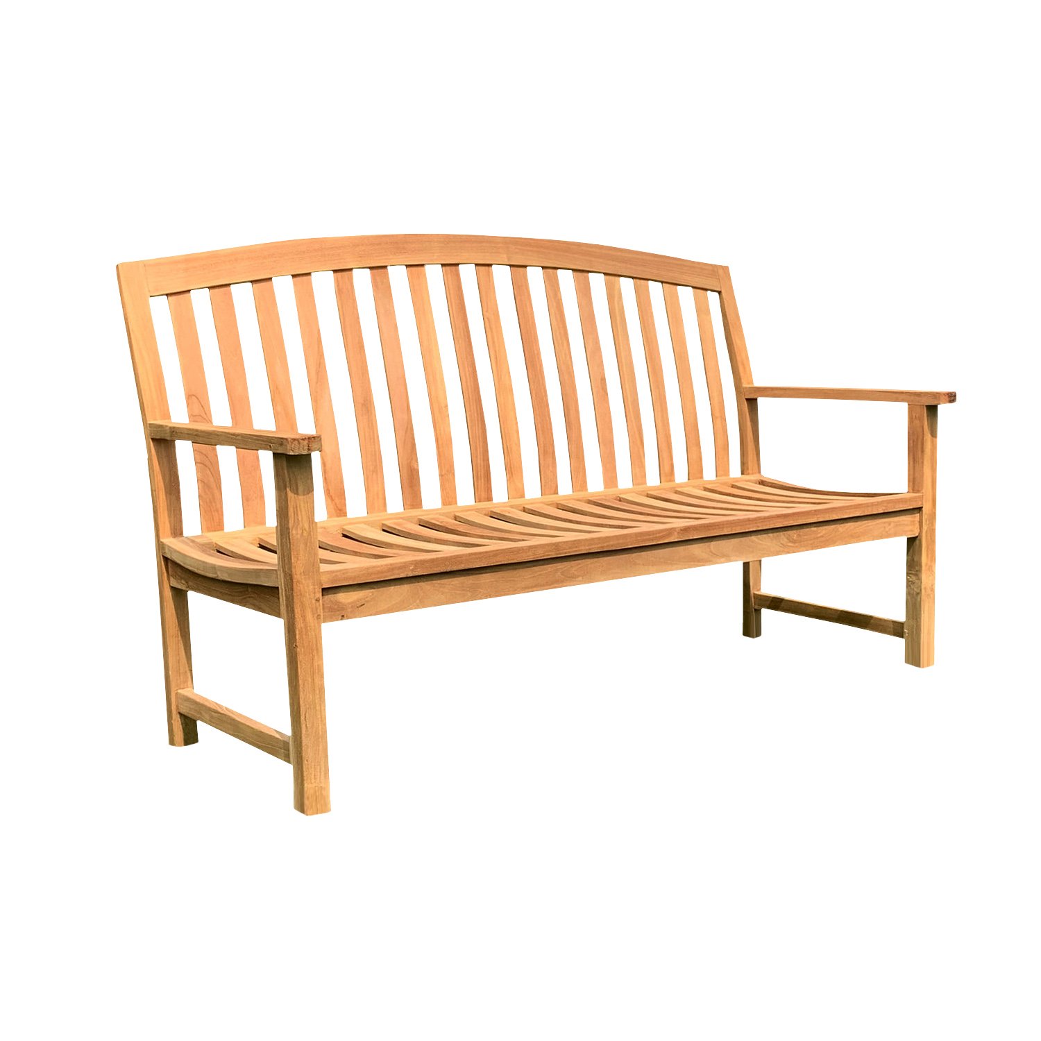 Wave Wood Garden Bench by Woodd
