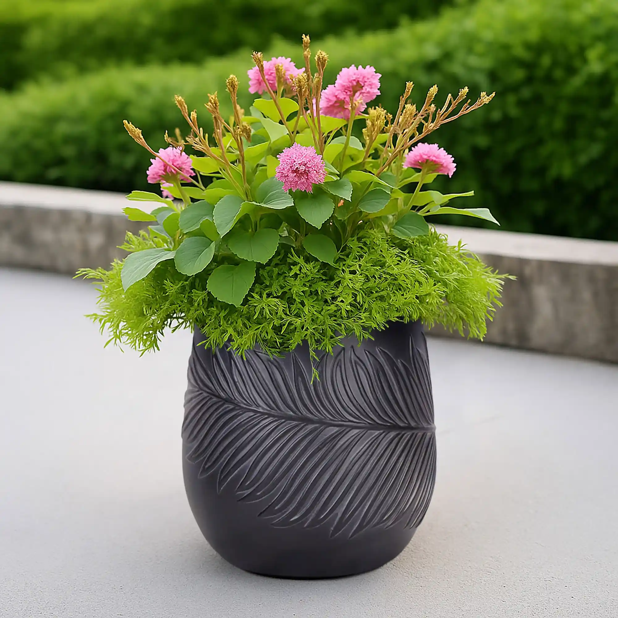 IDEALIST Lite Leaf Embossed Egg Planter