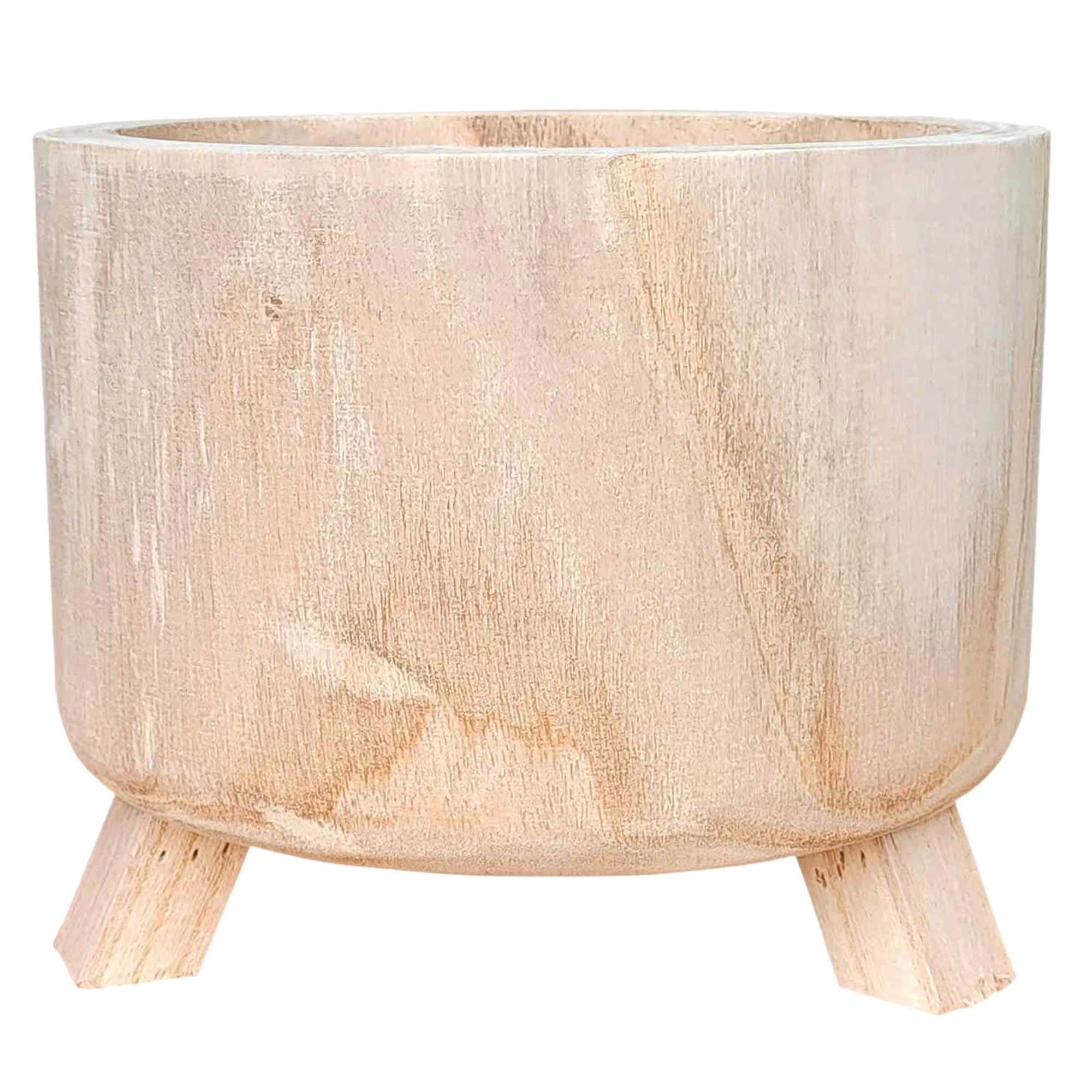 HORTICO GROWER Wooden House Planter with Legs, Indoor Plant Pot Stand with Waterproof Liner
