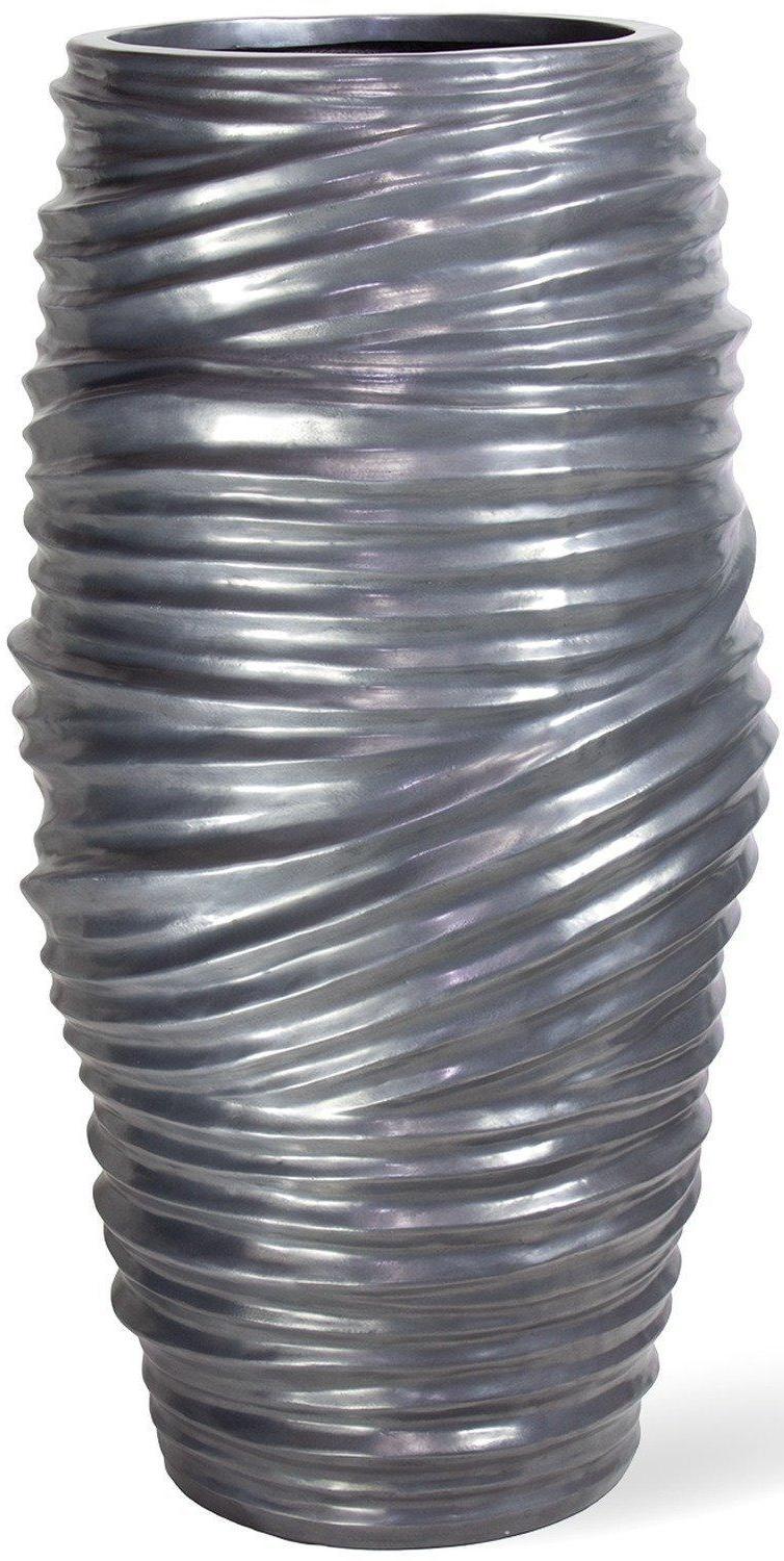 Toga conical Round Tall Polystone Outdoor Planter