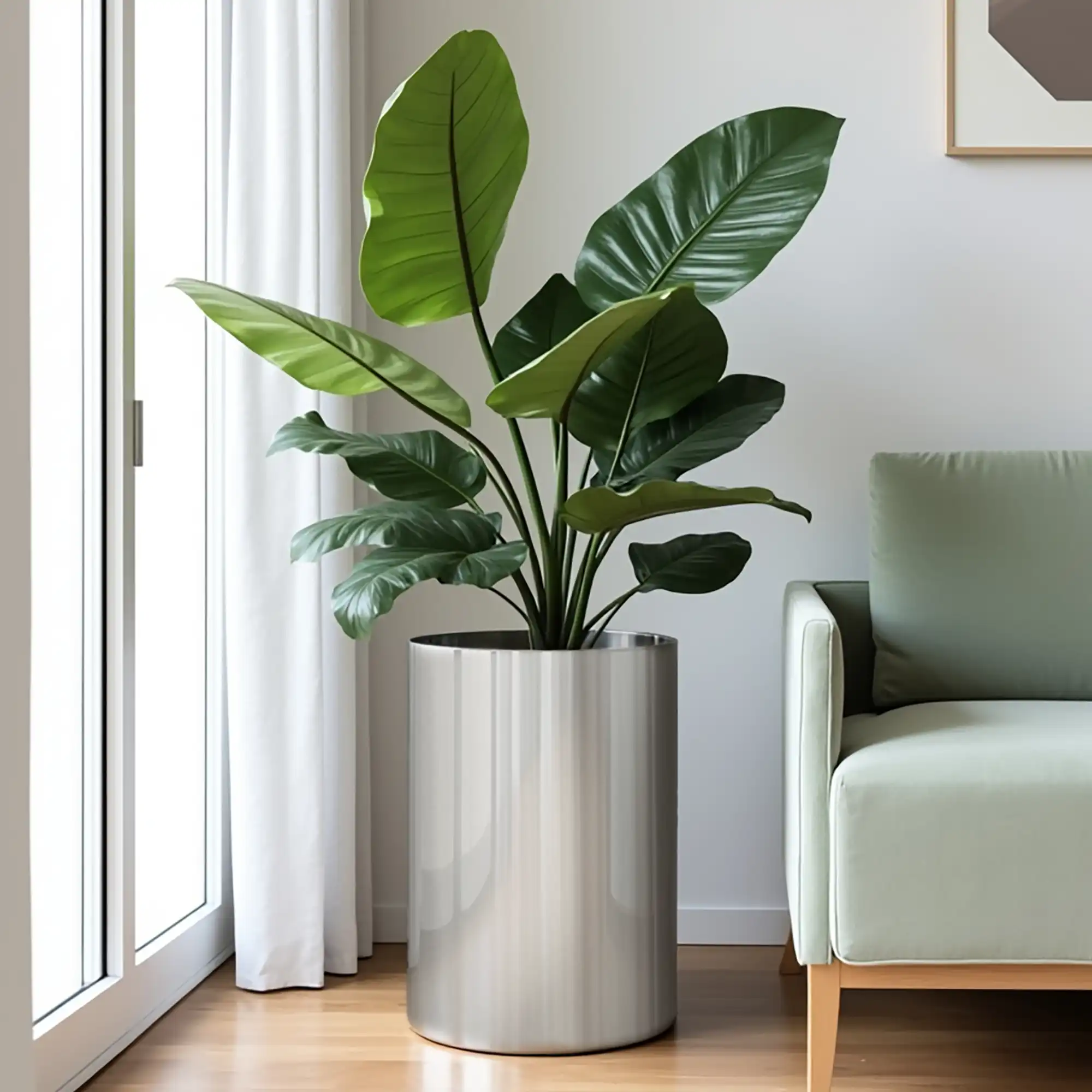 Superline Standard on Ring Round Indoor Planter