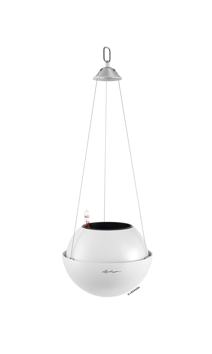 LECHUZA BOLA Color Round Poly Resin Self-watering Planter