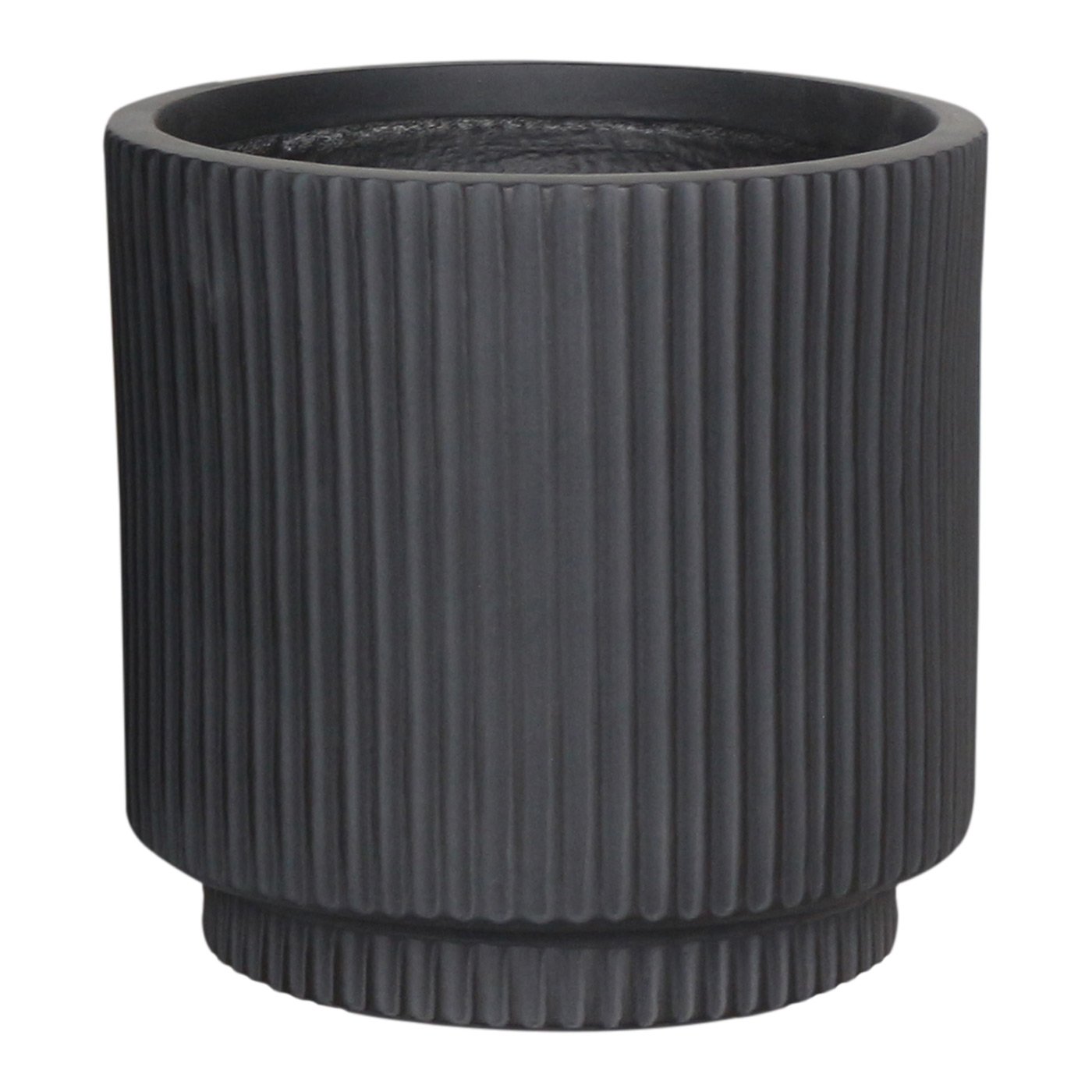 IDEALIST Lite Vertical Ribbed Cylinder Outdoor Planter