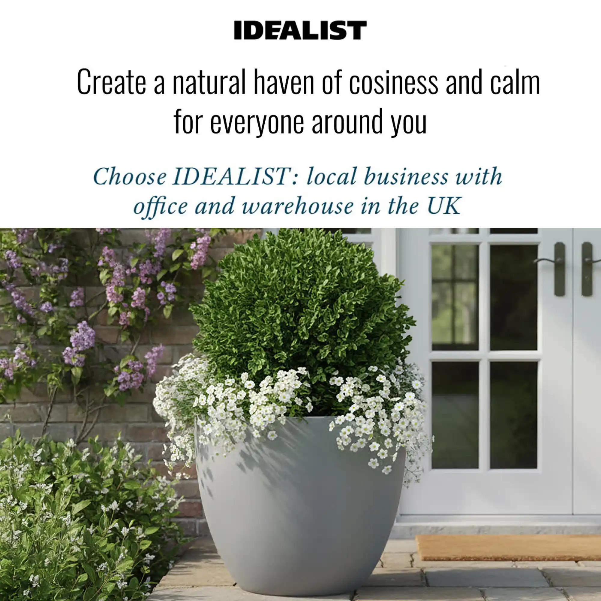 IDEALIST Lite Contemporary Light Concrete Egg Planter
