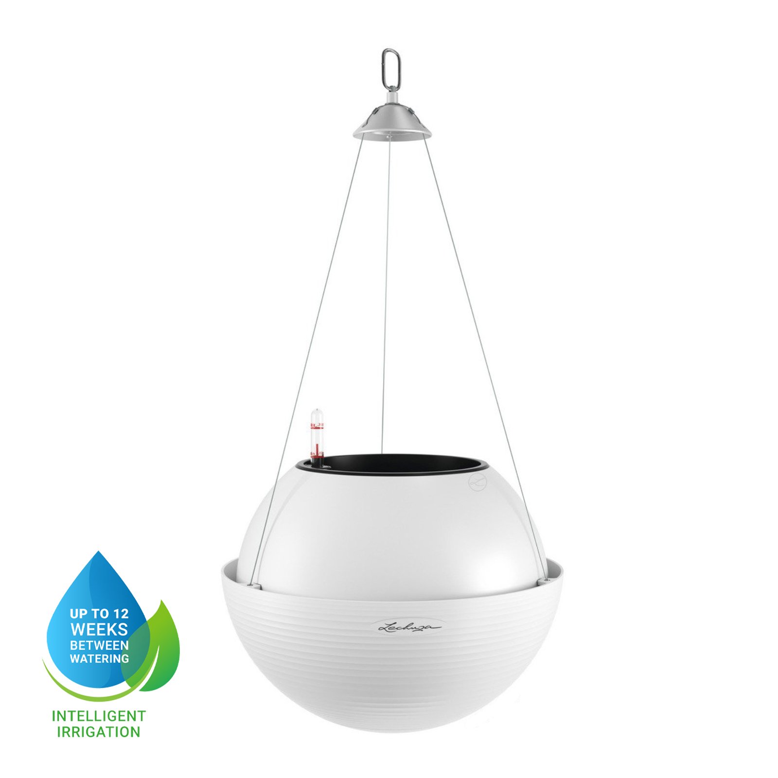 LECHUZA BOLA Color Round Poly Resin Self-watering Planter