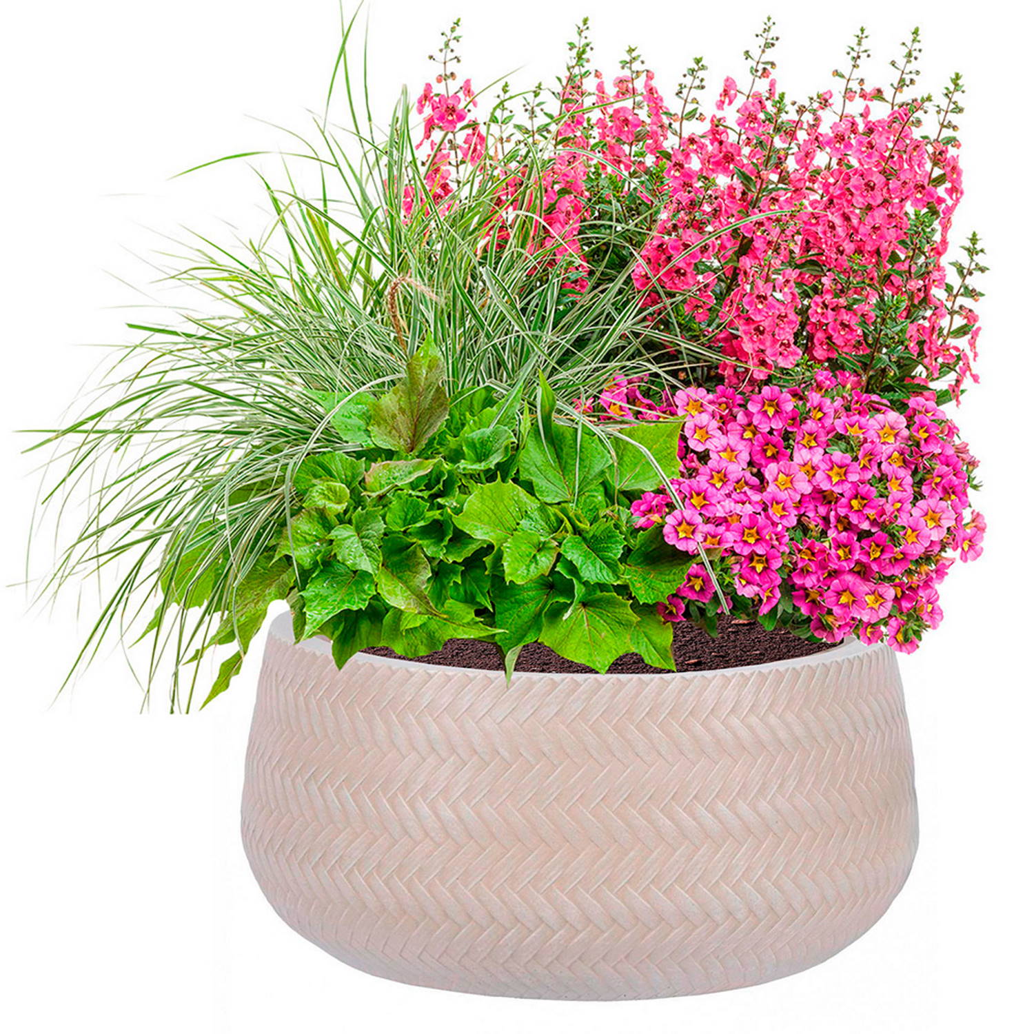 IDEALIST Lite Plaited Style Bowl Outdoor Planter