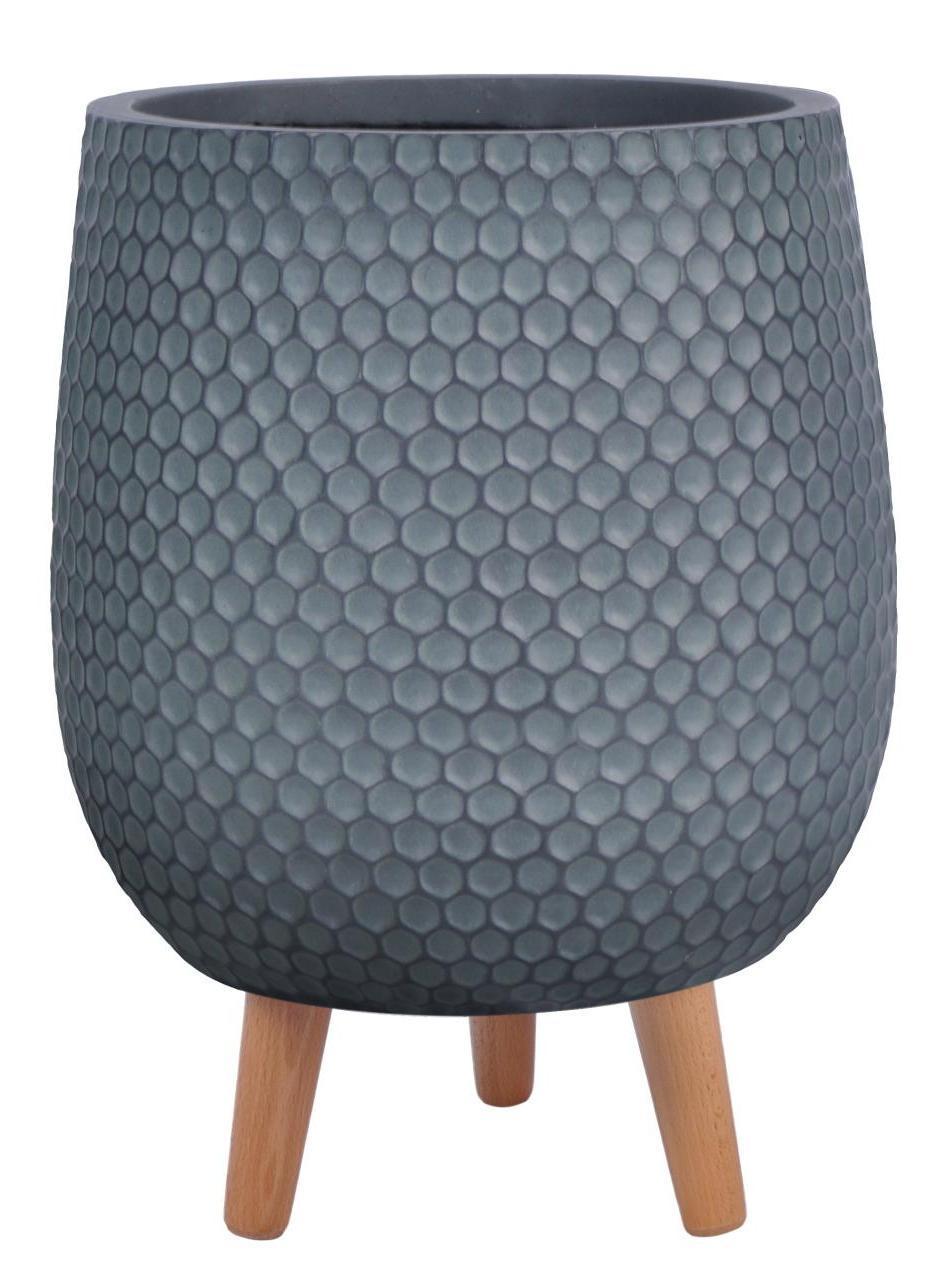 IDEALIST Lite Honeycomb Style Egg Planter on Legs, Round Pot Plant Stand Indoor