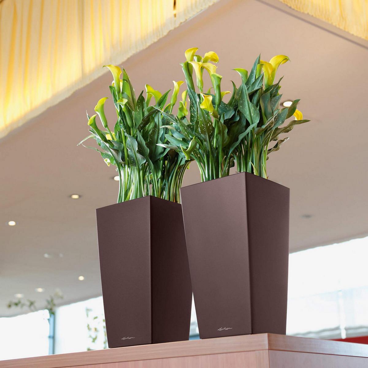 LECHUZA CUBICO Tall Poly Resin Planter Only