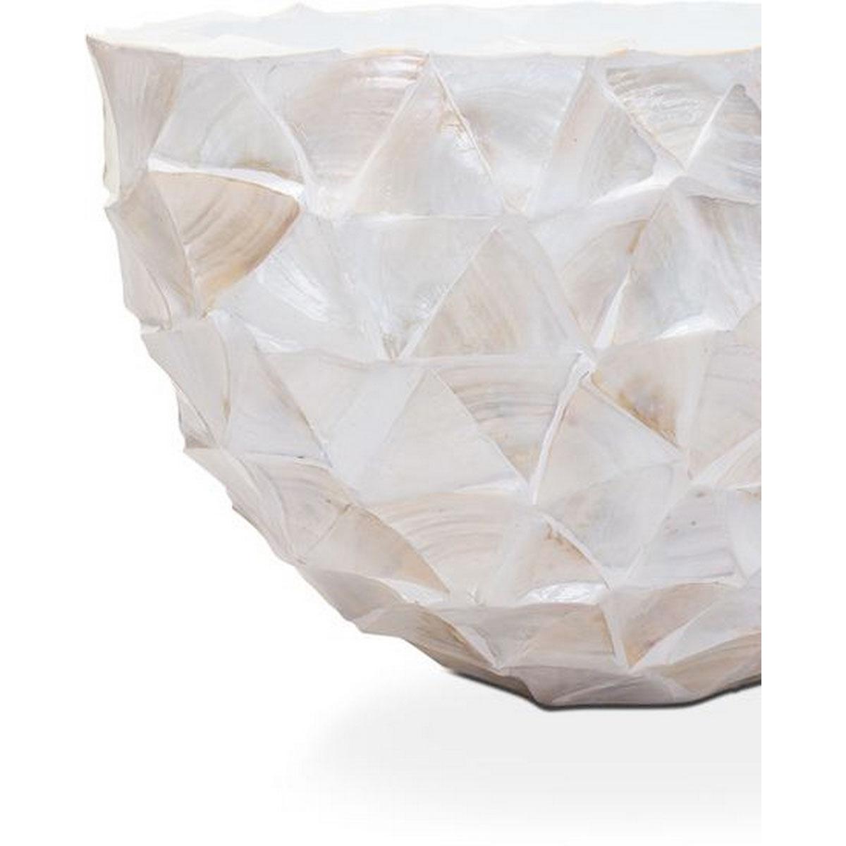 SHELL Oval Polystone Planter