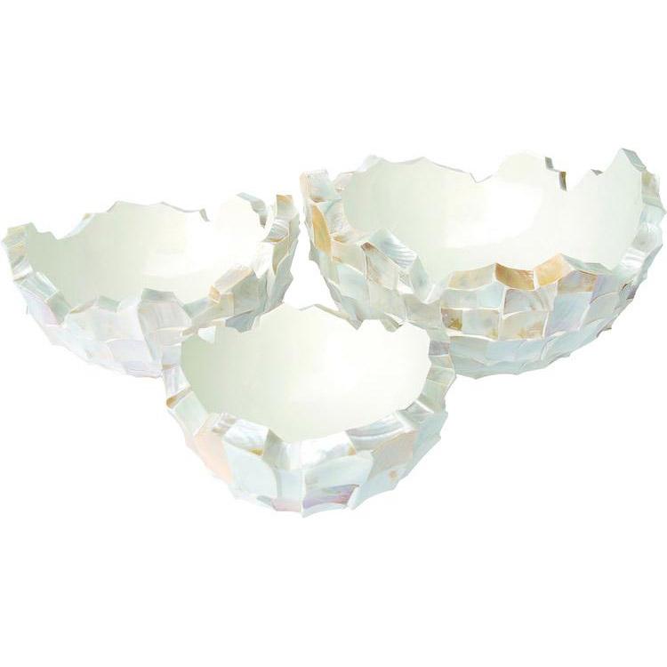 Shell Mother of pearl Bowl Polystone Indoor Planter