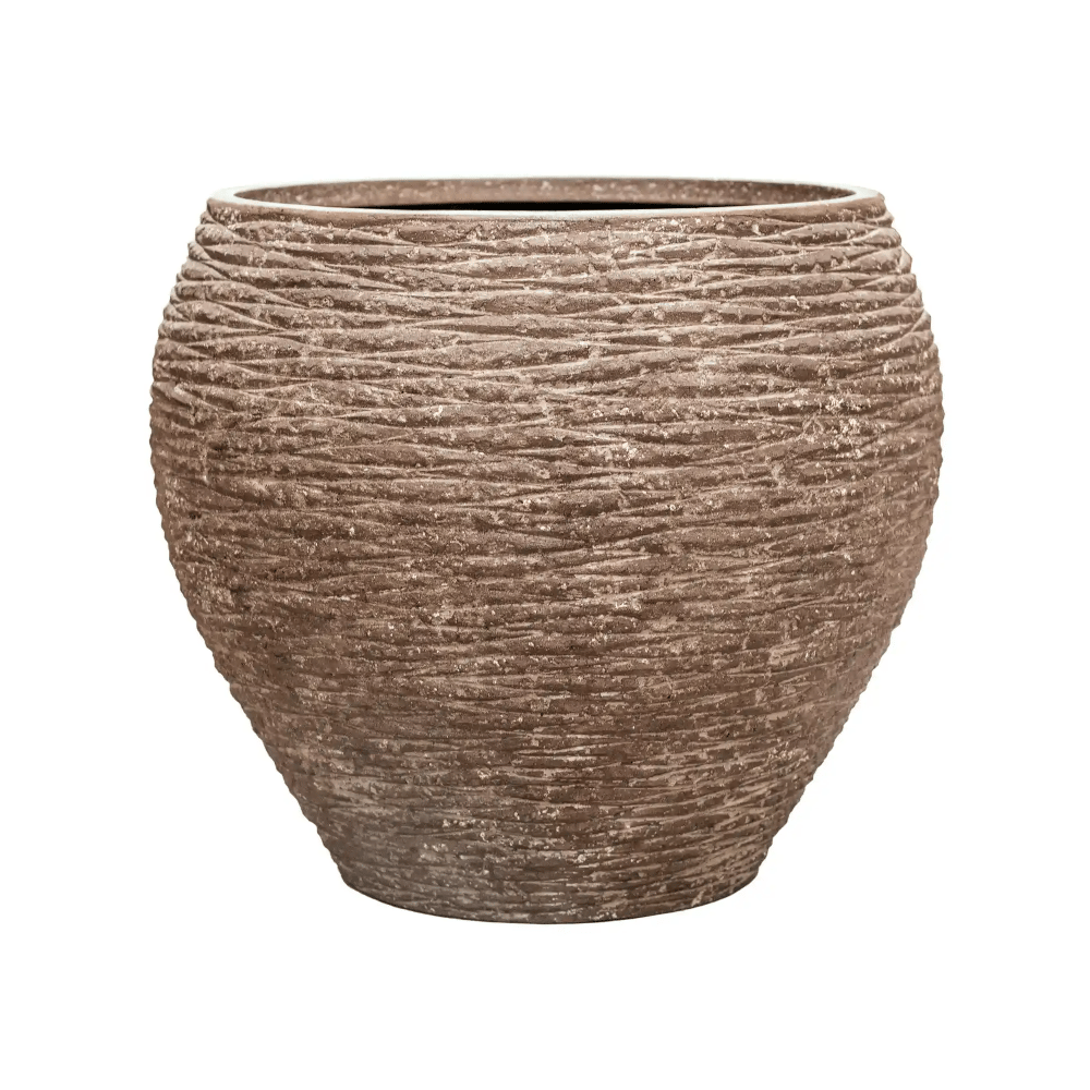 Polystone Coated Dolcie Round Indoor Planter