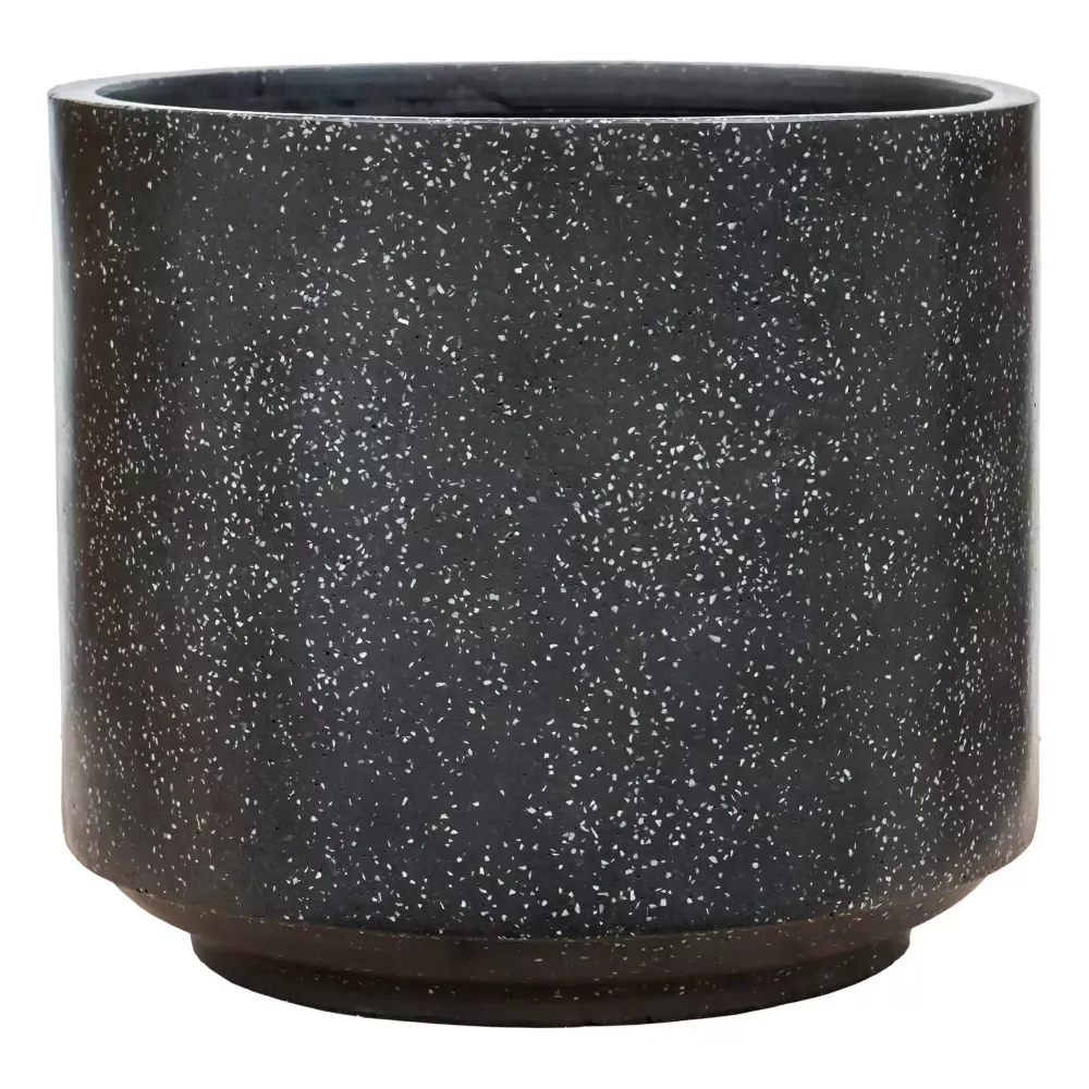 Terrazzo Fiberstone Planter | Cylinder Indoor and Outdoor Plant Pot