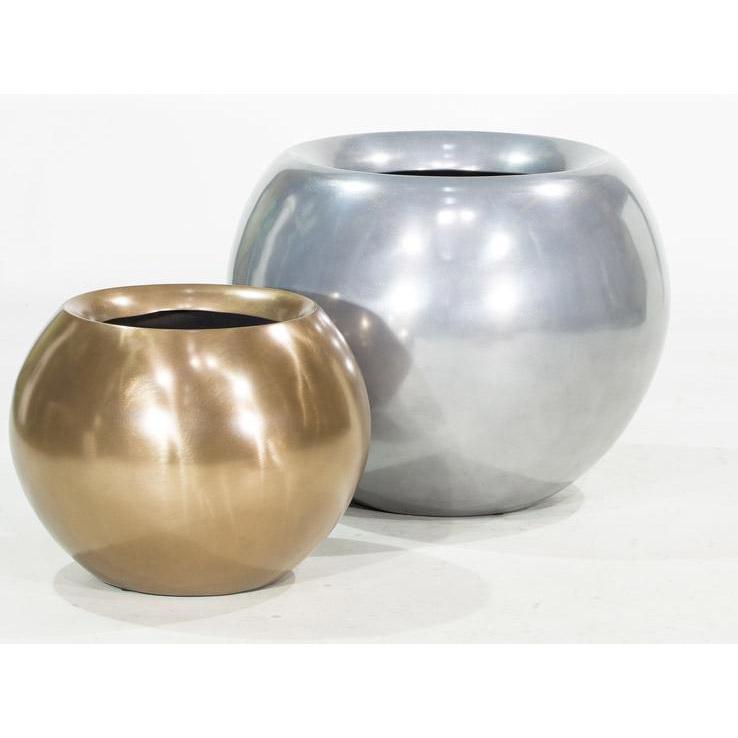 Glory Ball Round Polystone Indoor Planter
