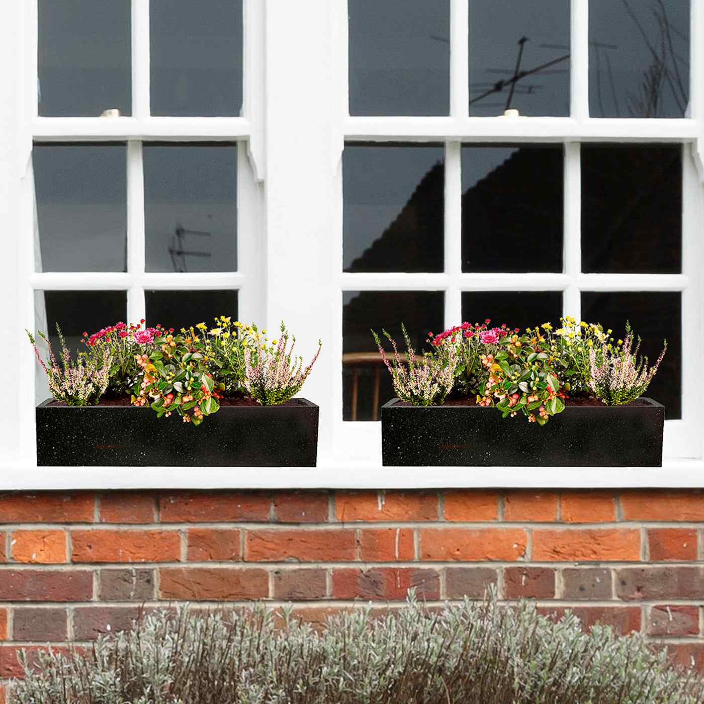 IDEALIST Lite Window Box Light Concrete Planter