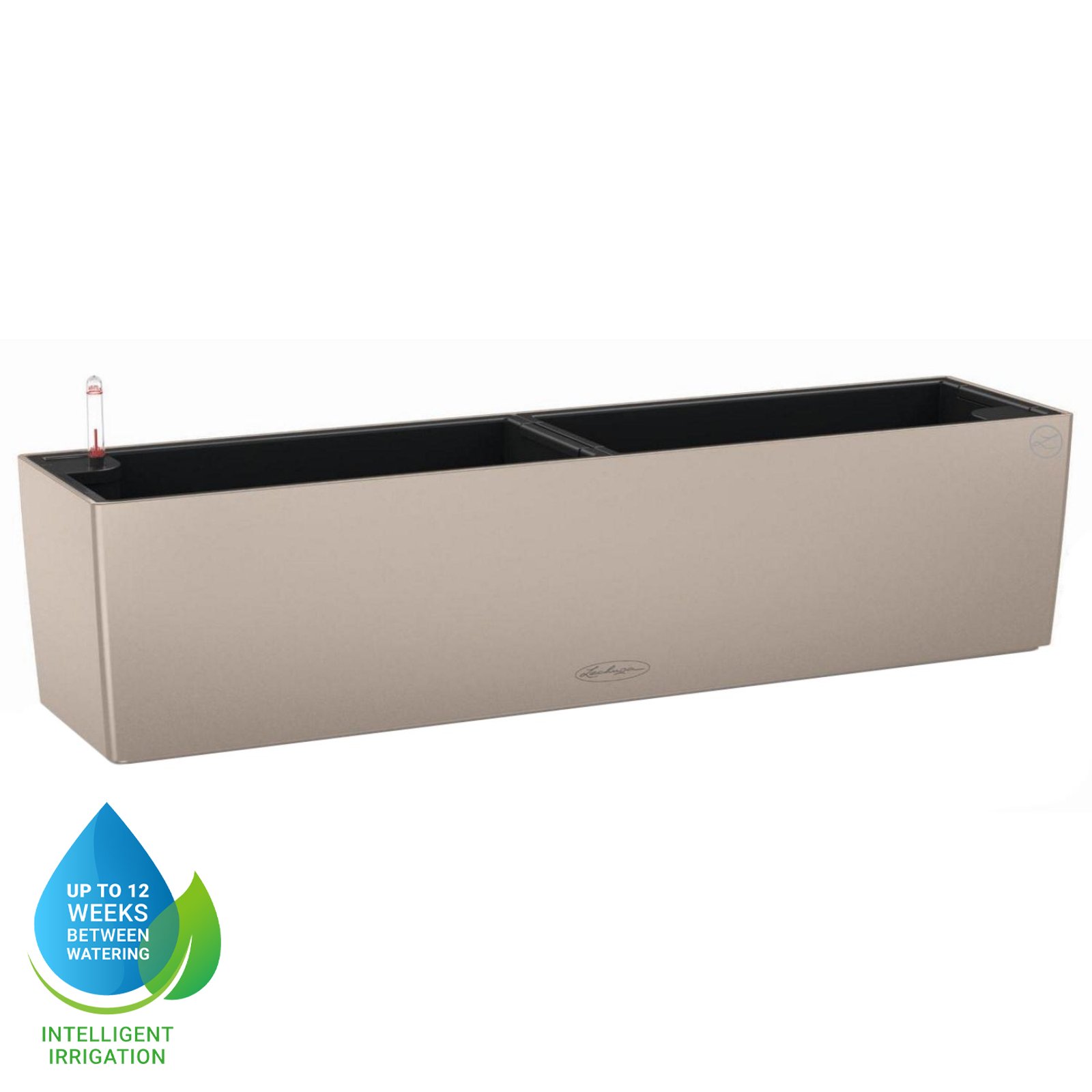 LECHUZA BALCONERA Color Trough Poly Resin Self-watering Planter