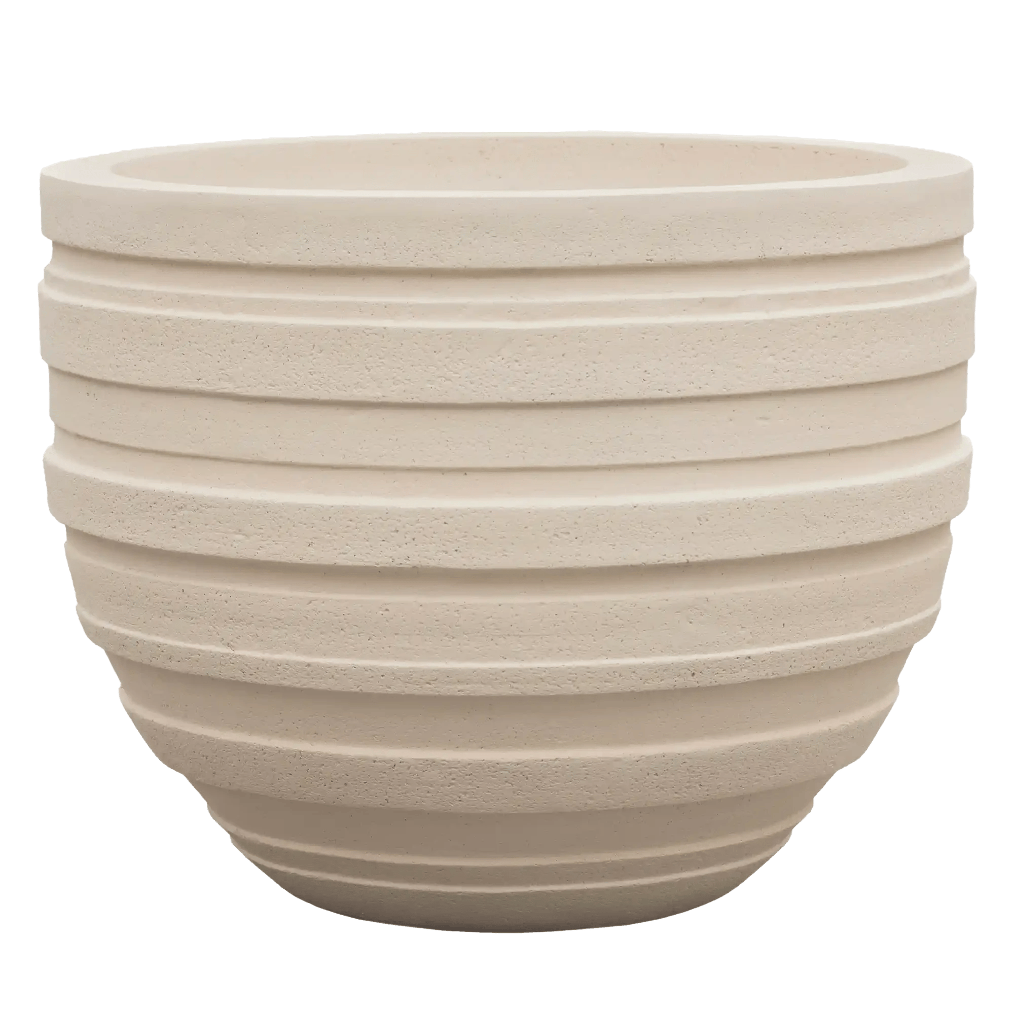 Polystone Ribbed Planter | Indoor and Outdoor Plant Pot