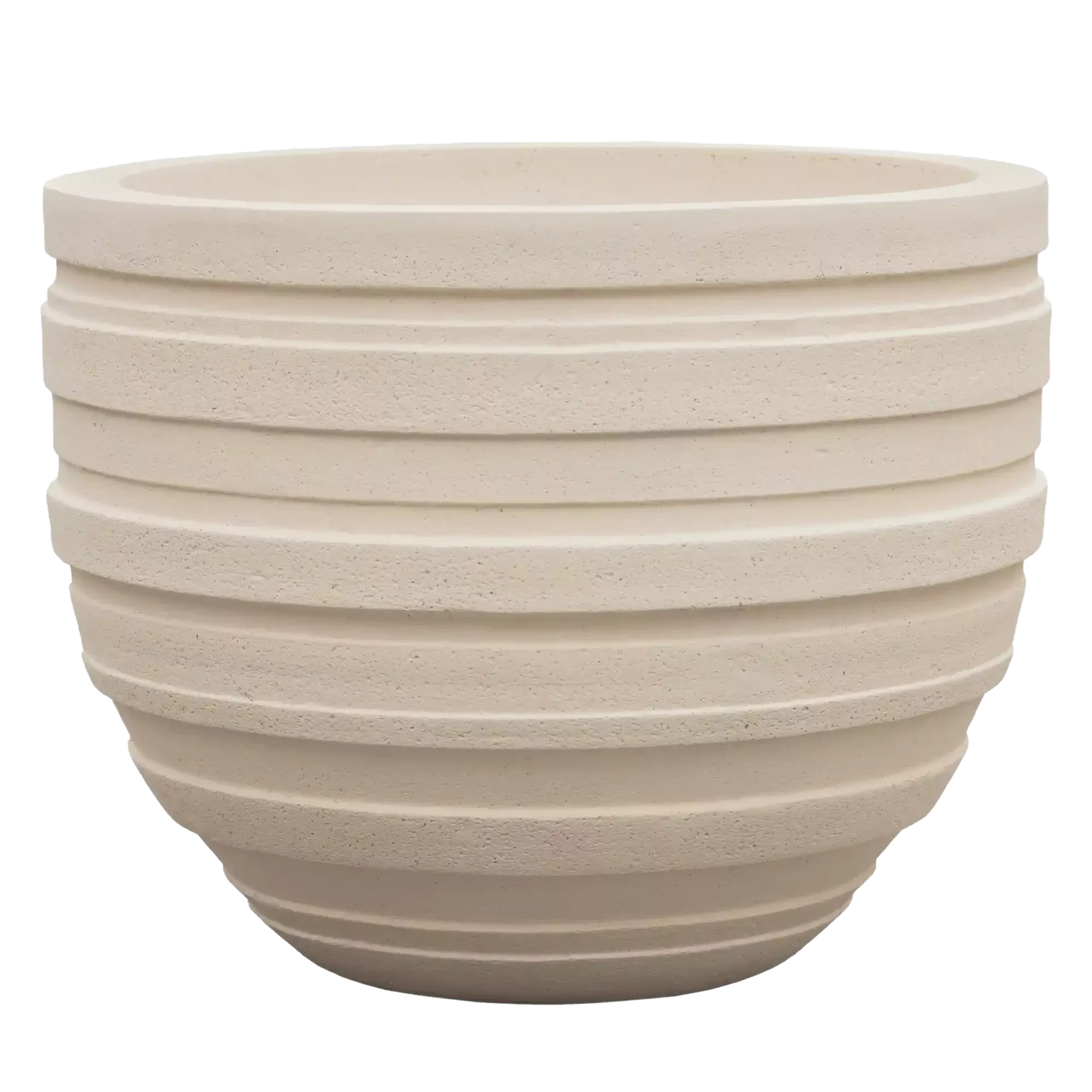 Polystone Ribbed Planter | Indoor and Outdoor Plant Pot