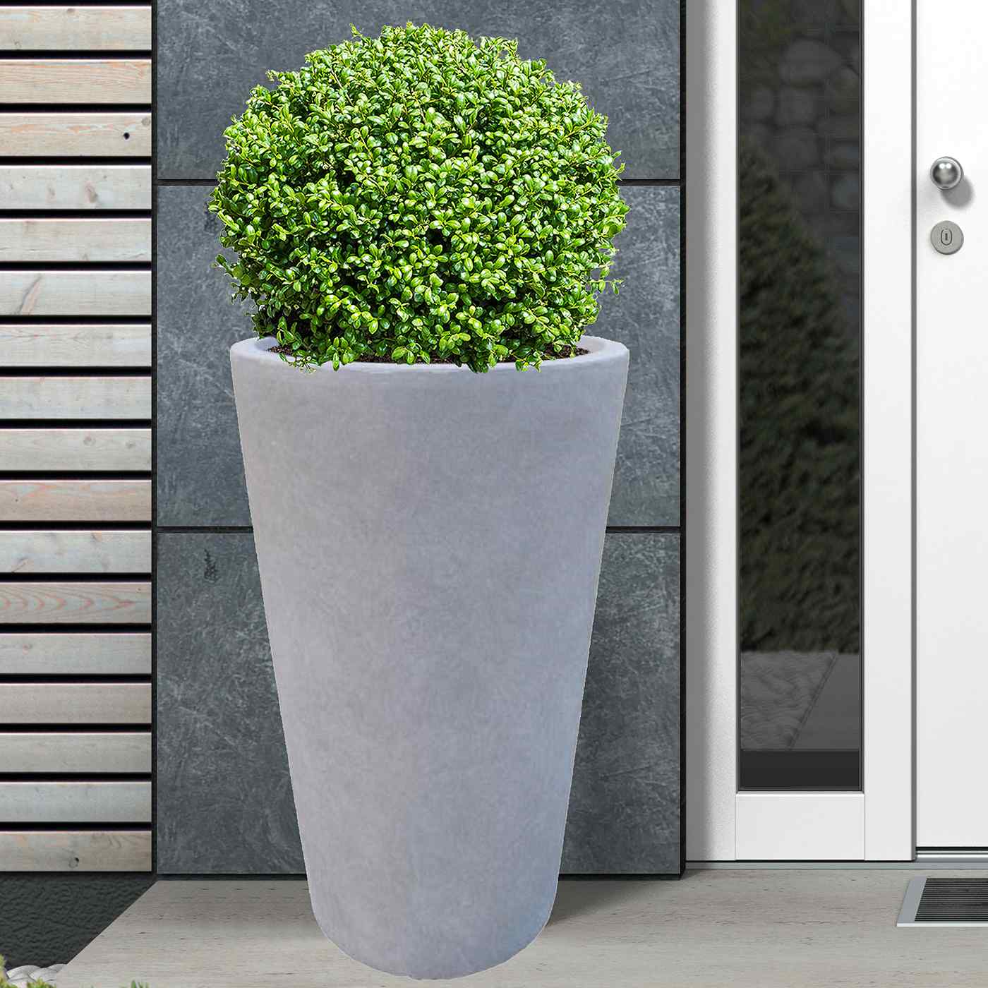 IDEALIST Lite Contemporary Round Light Concrete Planter