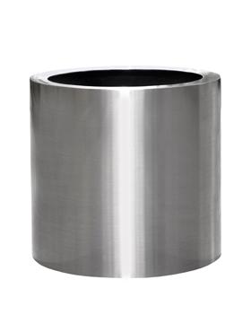 President Topper Round Stainless Steel Brushed Indoor Planter