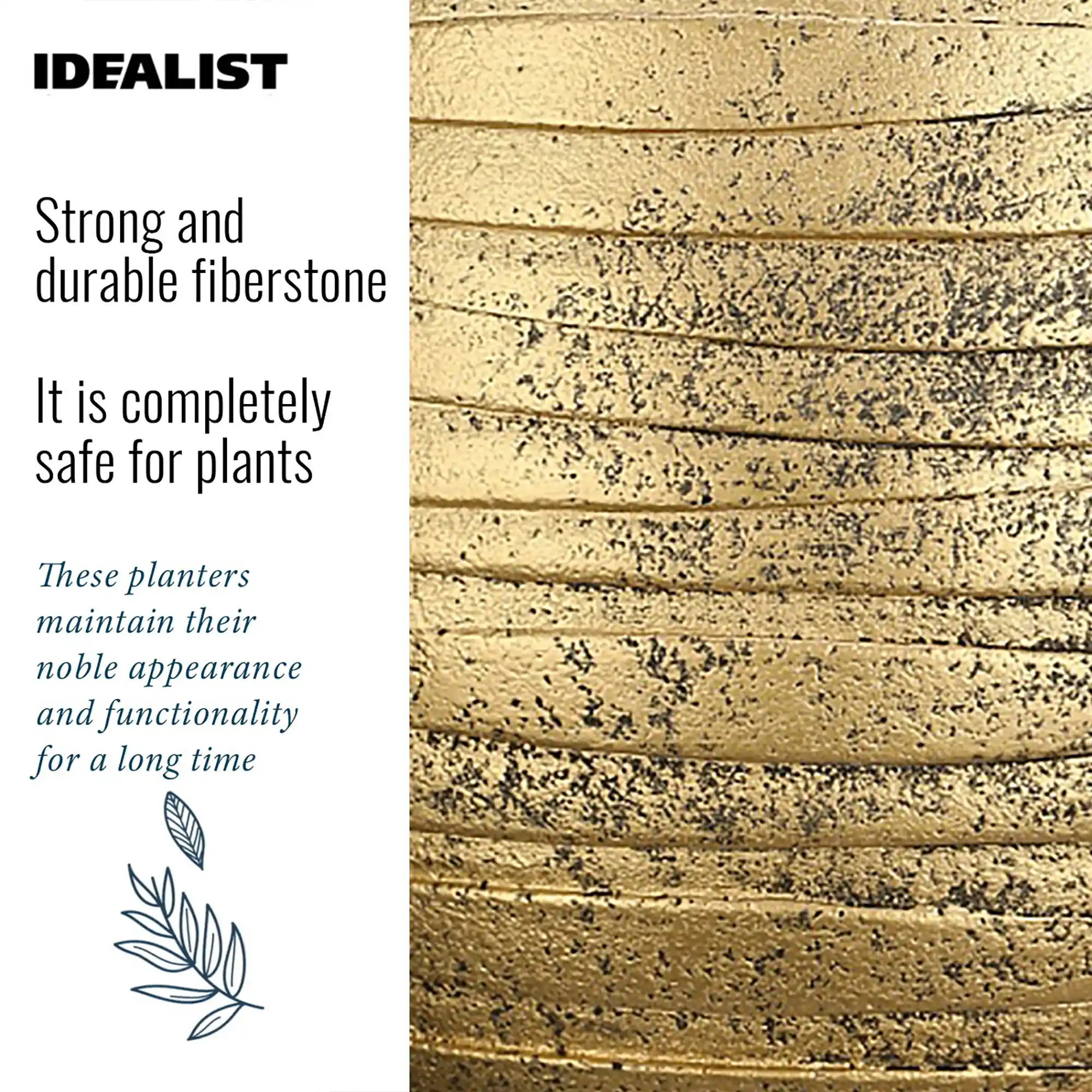 IDEALIST Lite Row Style Round Indoor Planter