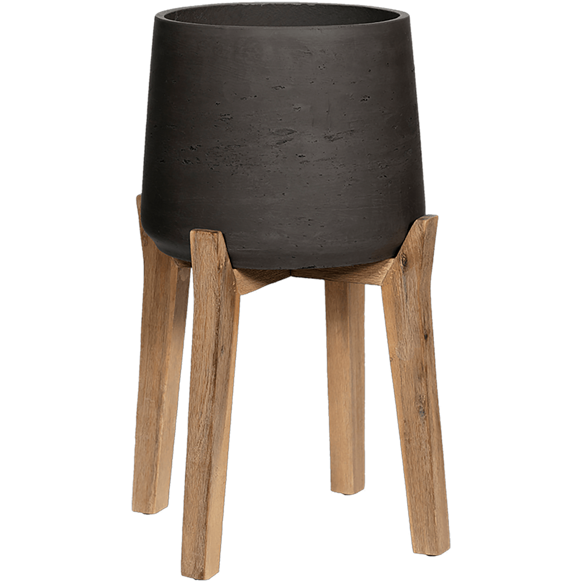 Rough Fiberclay Planter With Feet | Indoor and Outdoor Plant Pot