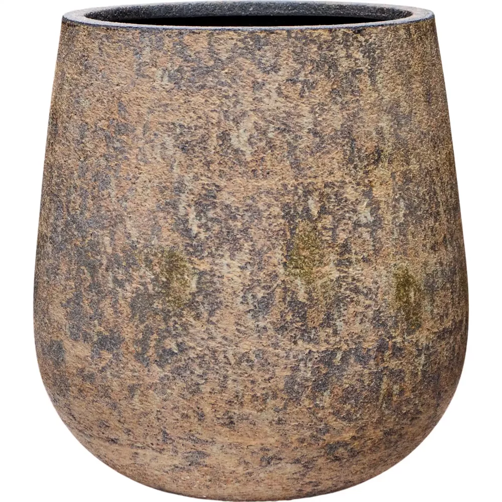 Atlas Round Planter | Fiberstone Indoor and Outdoor Plant Pot Vase