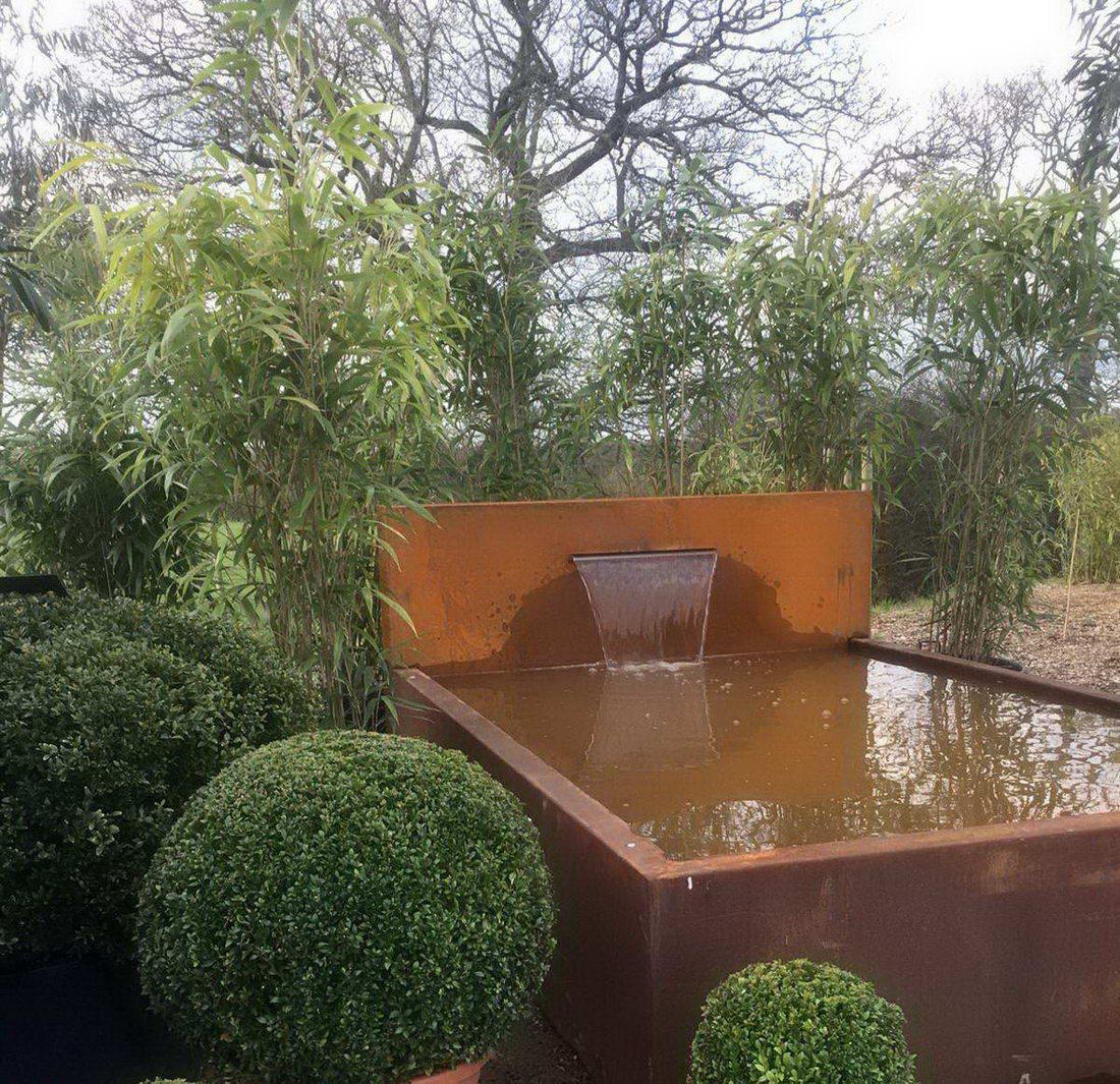 CorTen Garden Fountain Pondwall