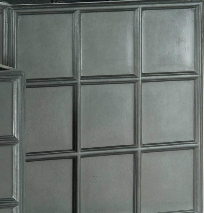 Downing St. Fiberglass Square Faux Lead Planter Pot In/Out
