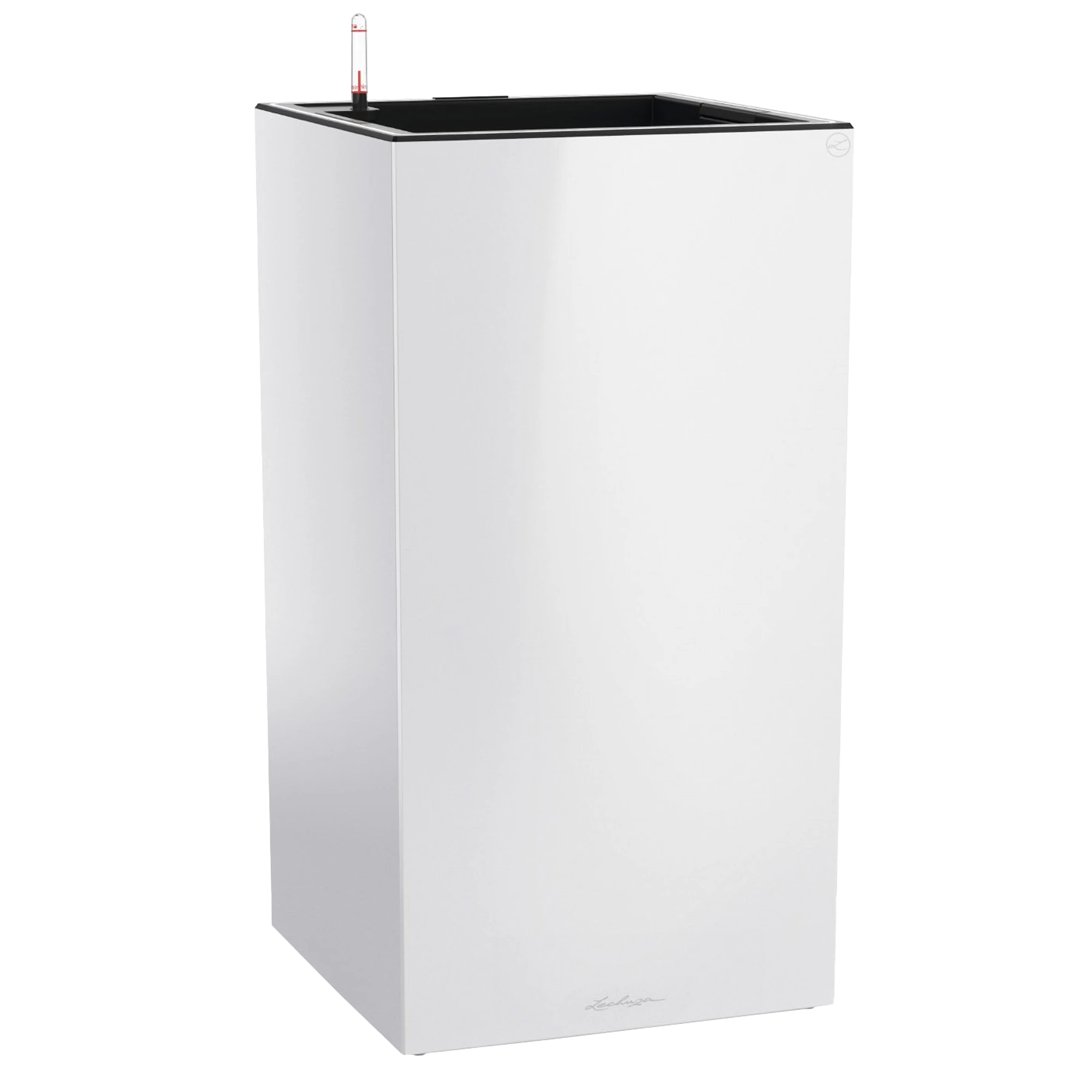 LECHUZA CANTO Premium High LED Square Tall Poly Resin Self-watering Planter