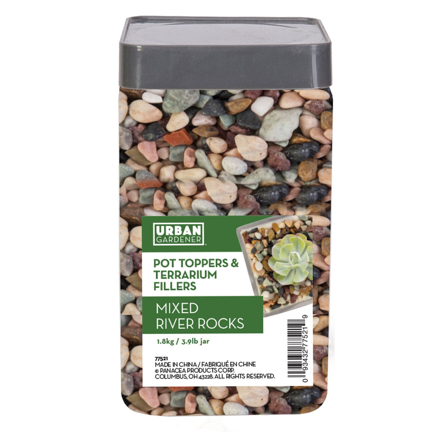 Plant Pot Toppers Stones Mixed River Rocks