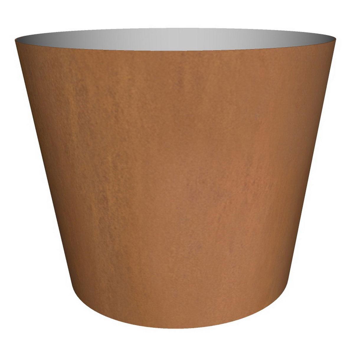 Cortenstyle Conica on Ring Round Planter IN\OUT