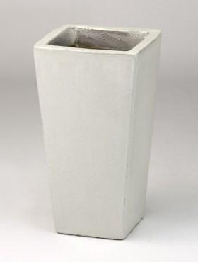 Ceramic Tapered Square Tall Matte Planter Pot In/Out