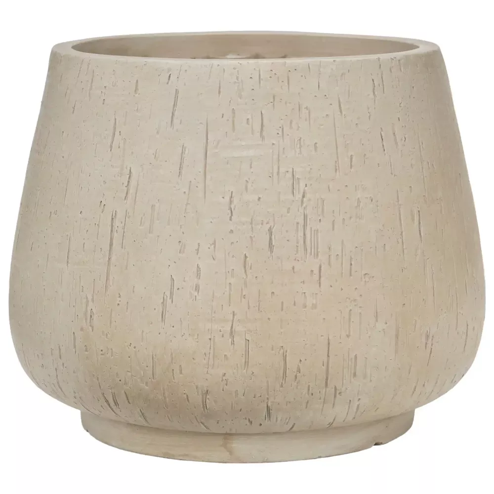 Raindrop Fibreclay Planter | Round Indoor and Outdoor Plant Pot